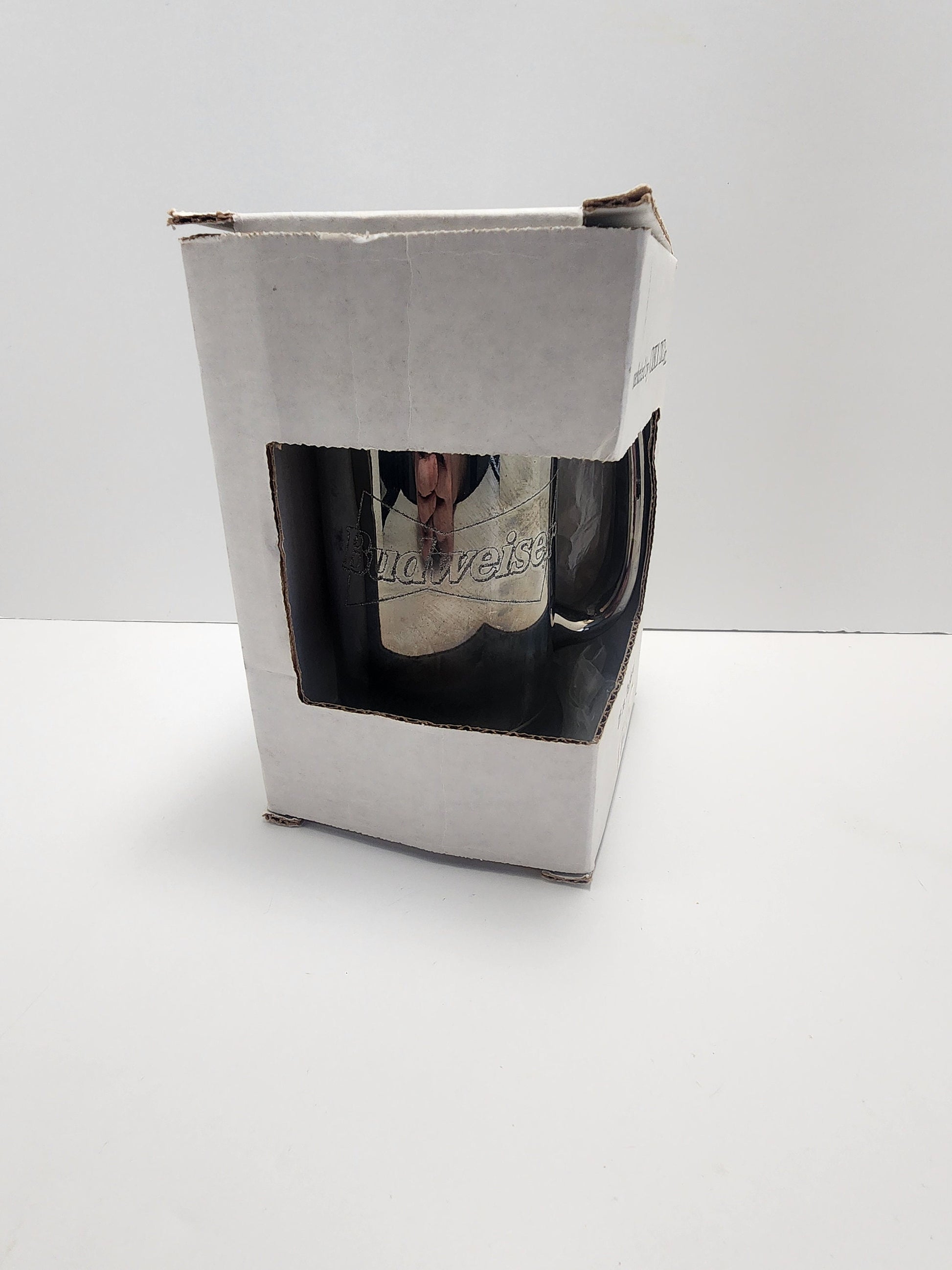 Anheuser Busch Budweiser Tankard Silver Mug In Box - Budweiser - Beer - Mugs - Tankard Mug - Vintage Budweiser