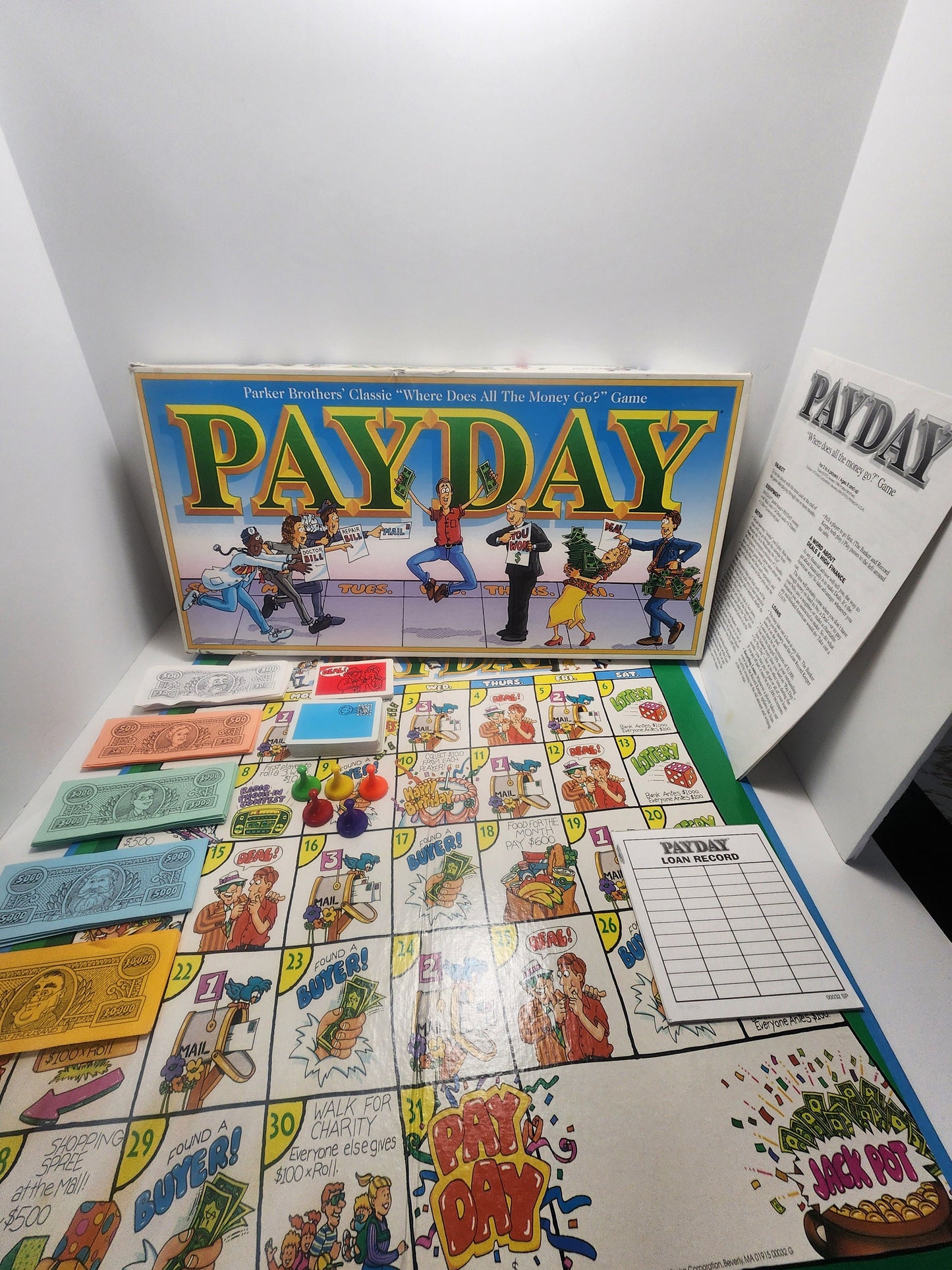 Payday Vintage 1994 Parker Brothers Board Game - Payday - Pay Day - Parker Brothers - Board Games - Family Game Night