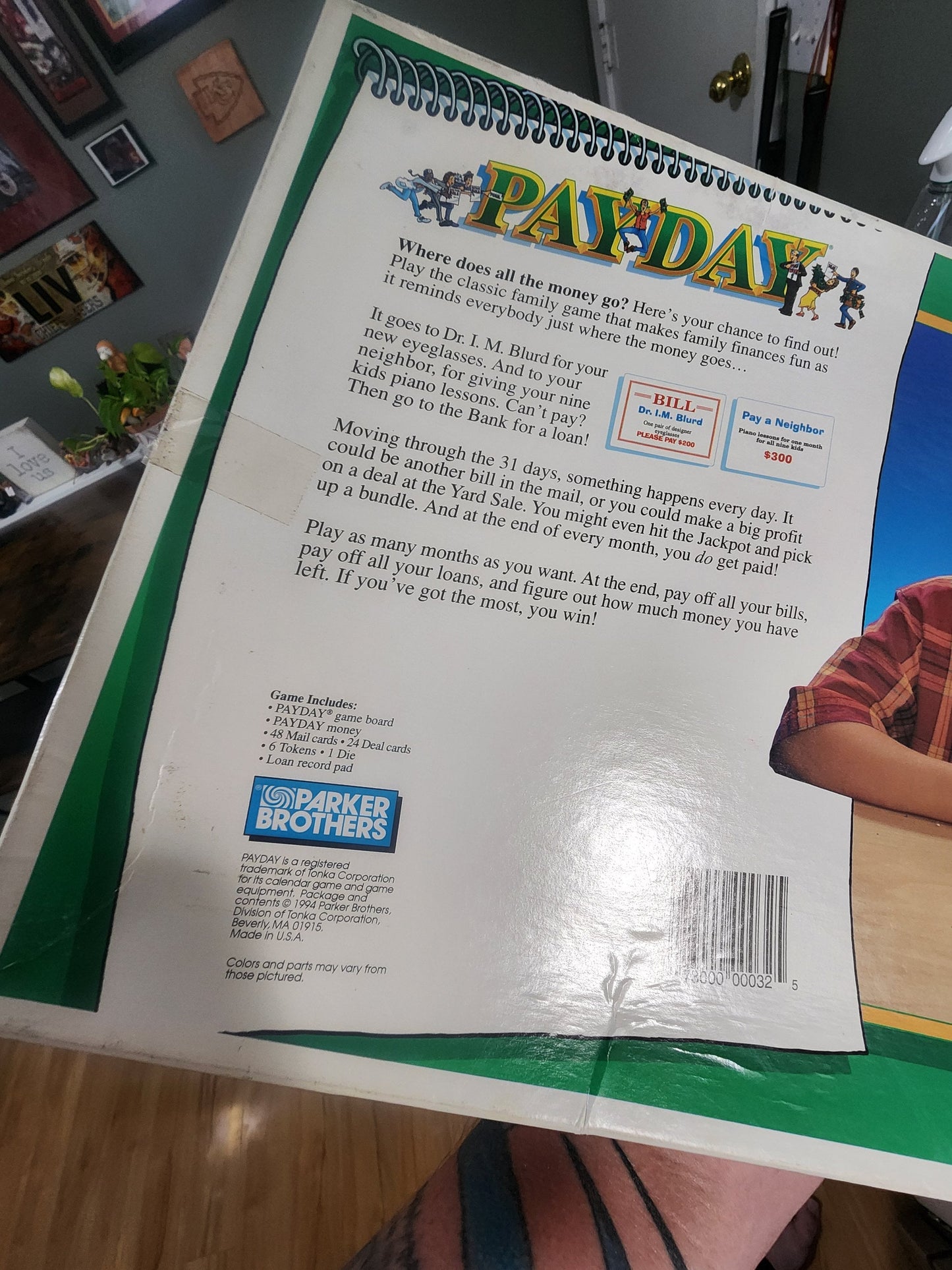Payday Vintage 1994 Parker Brothers Board Game - Payday - Pay Day - Parker Brothers - Board Games - Family Game Night