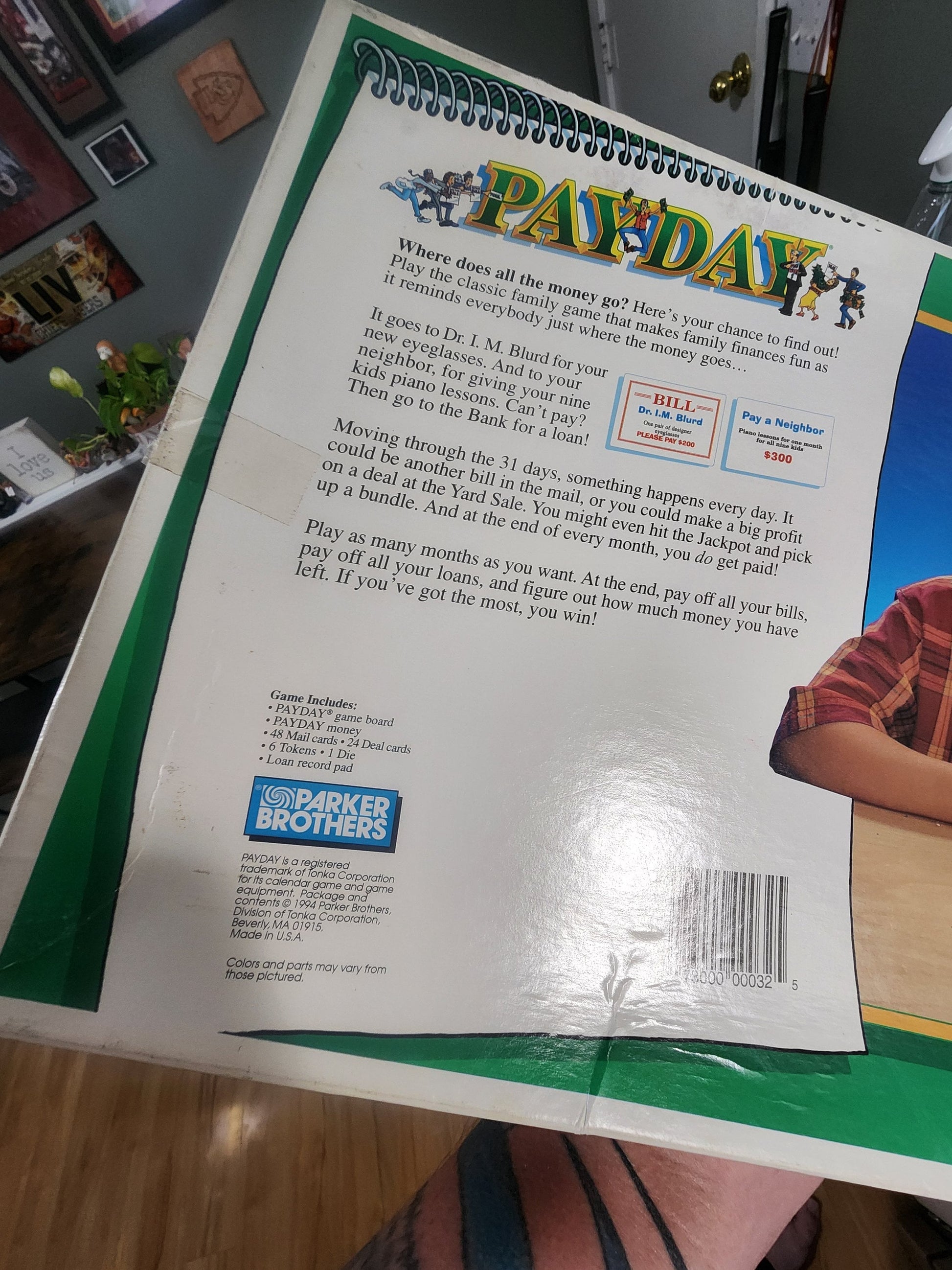 Payday Vintage 1994 Parker Brothers Board Game - Payday - Pay Day - Parker Brothers - Board Games - Family Game Night