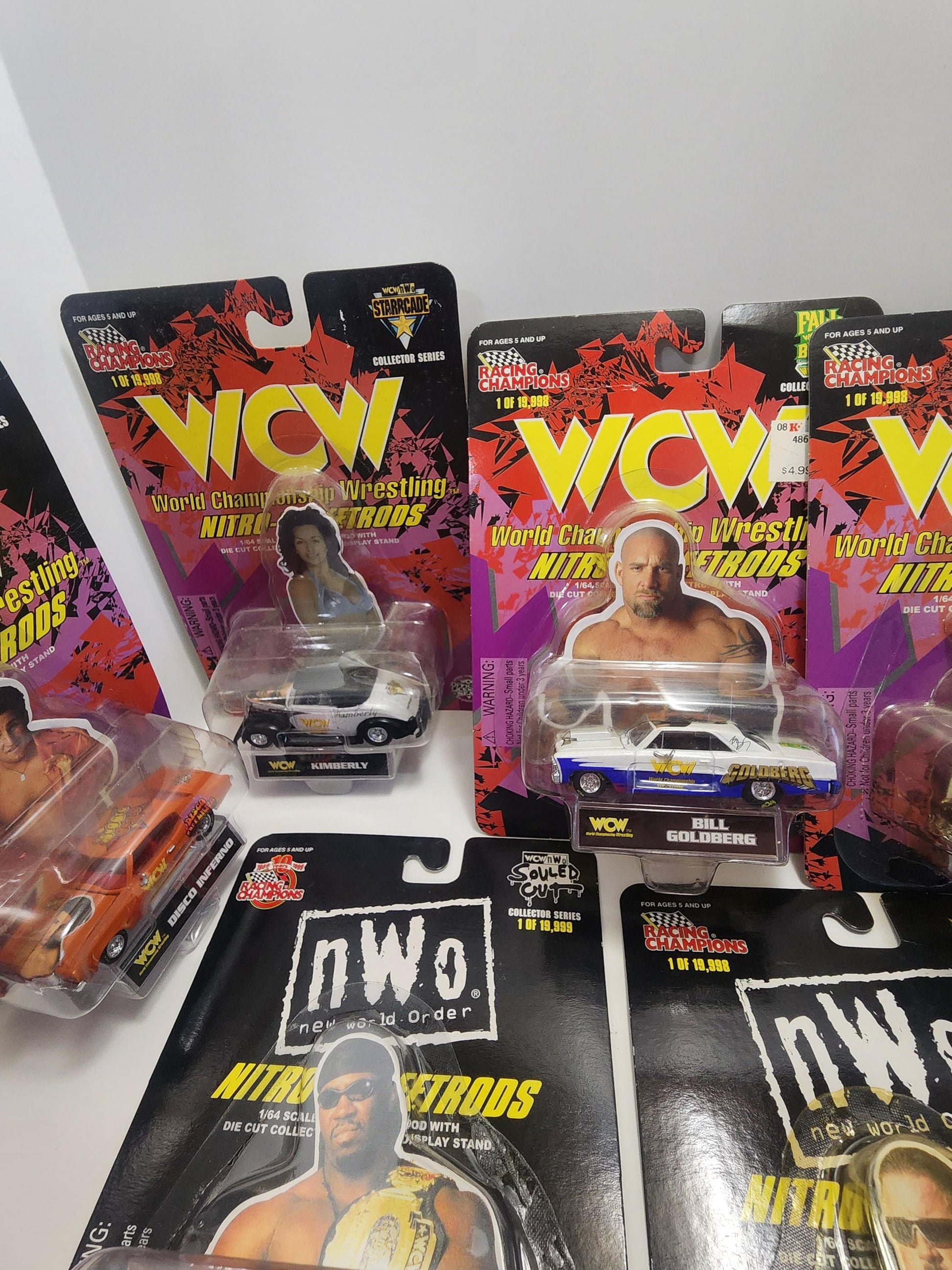WCW Racing Champions Collectable Cars - Sting - Kevin Nash - Goldberg - Racing Champions - Cars - Wrestling - Wcw