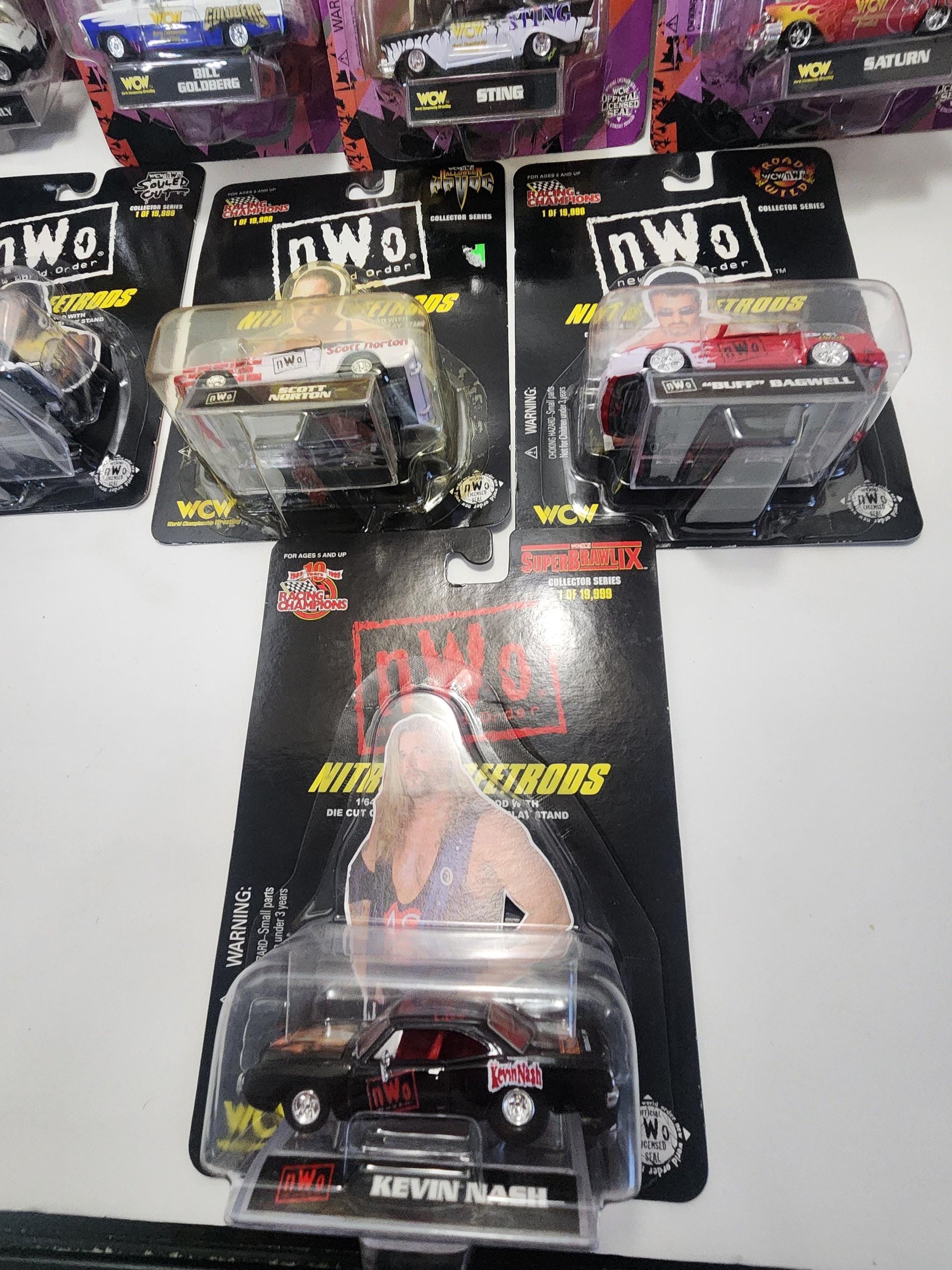 WCW Racing Champions Collectable Cars - Sting - Kevin Nash - Goldberg - Racing Champions - Cars - Wrestling - Wcw