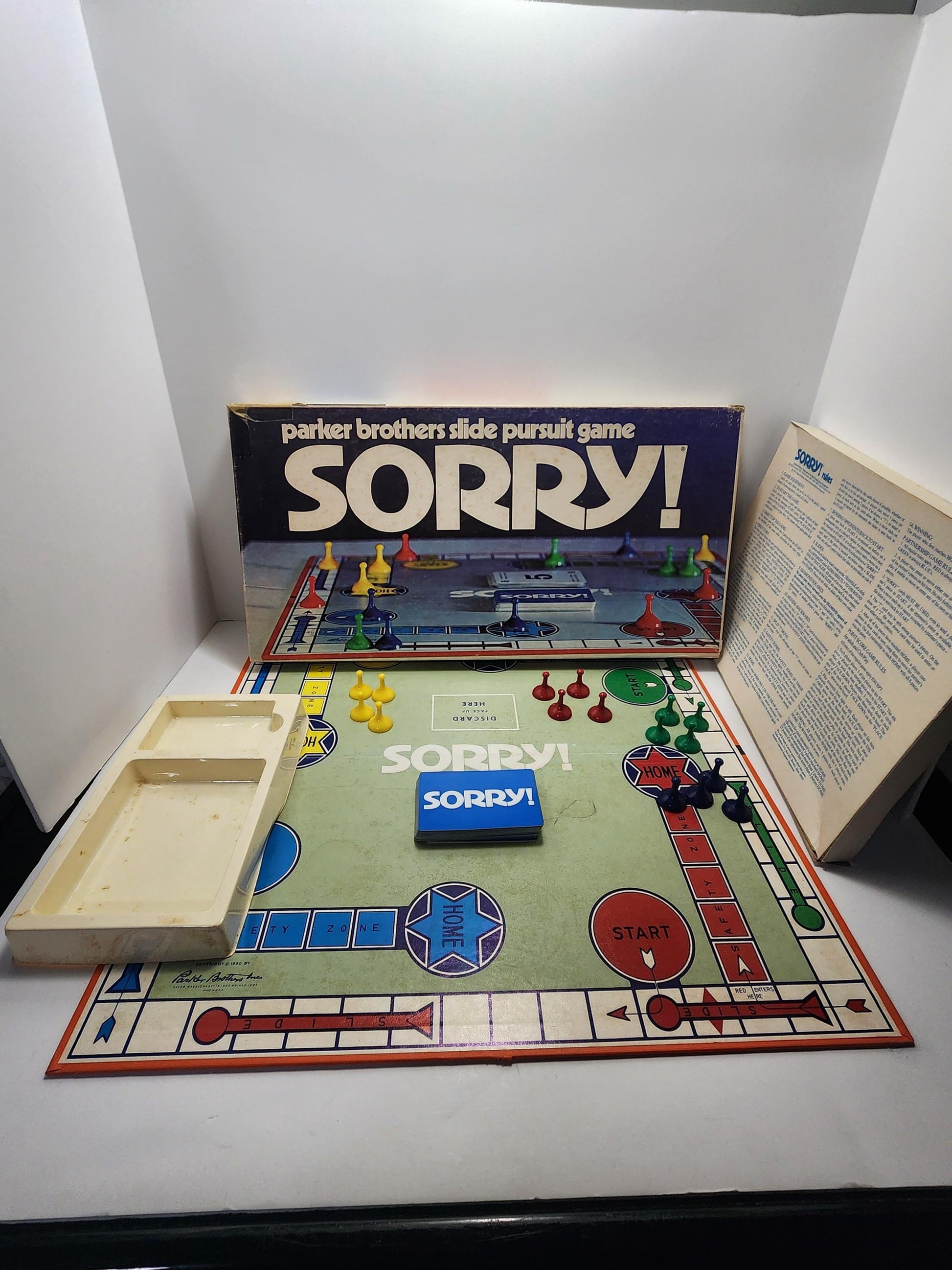 1972 Sorry Parker Brothers Vintage Board Games - Board Games - Sorry - Family Games - Vintage Games