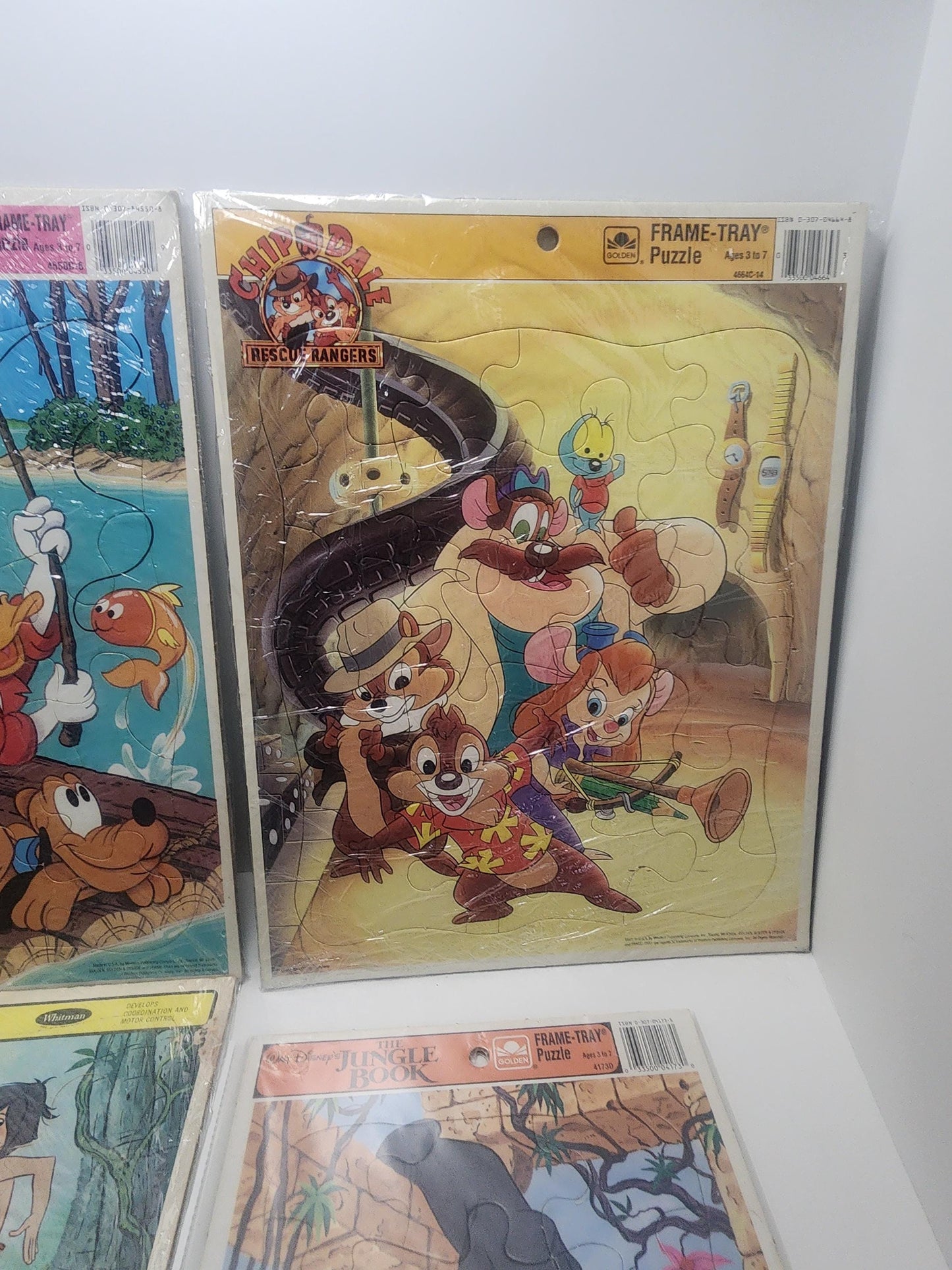 Vintage Puzzles - Rescur Rangers - Chip & Dale - Jungle Book - Mickey Mouse - Children's Puzzles - Puzzles - Decor - Cartoons