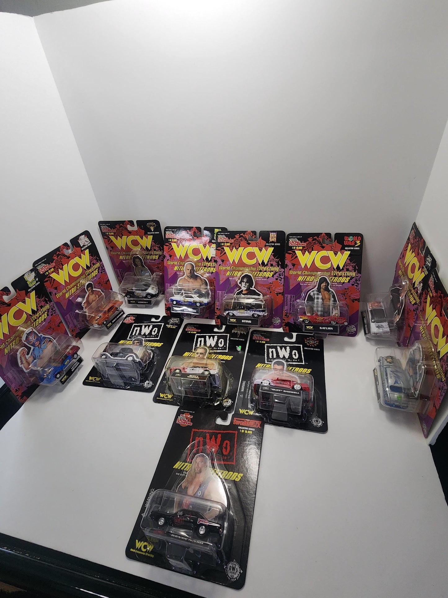 WCW Racing Champions Collectable Cars - Sting - Kevin Nash - Goldberg - Racing Champions - Cars - Wrestling - Wcw