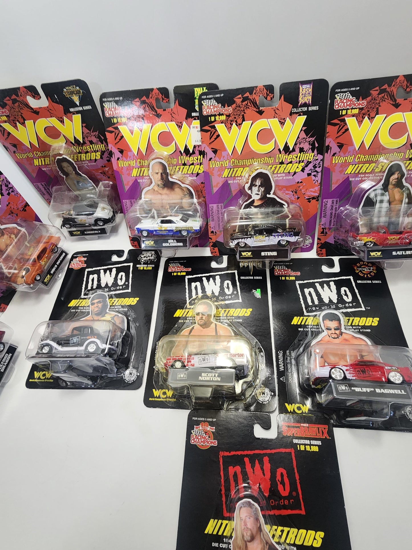 WCW Racing Champions Collectable Cars - Sting - Kevin Nash - Goldberg - Racing Champions - Cars - Wrestling - Wcw