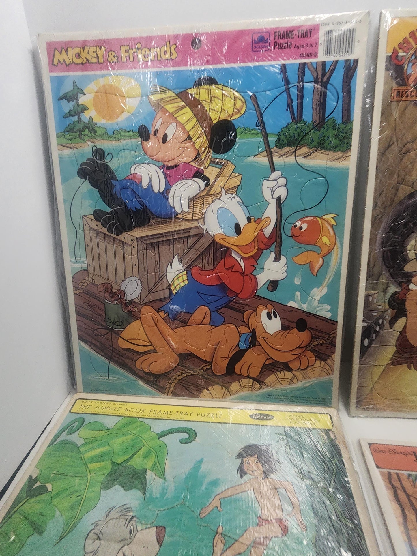 Vintage Puzzles - Rescur Rangers - Chip & Dale - Jungle Book - Mickey Mouse - Children's Puzzles - Puzzles - Decor - Cartoons