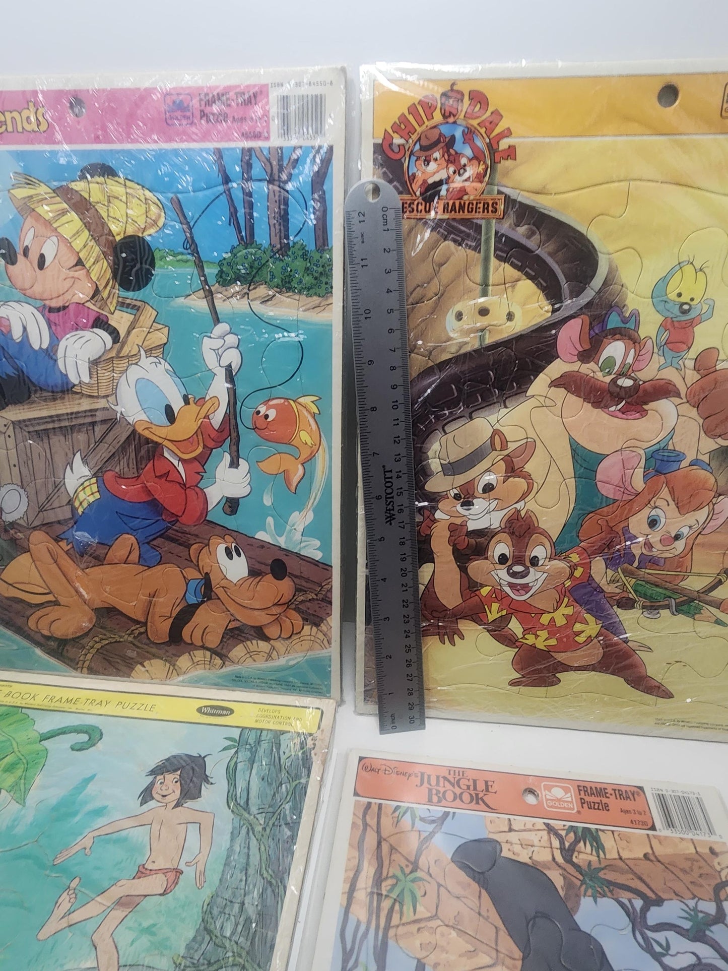 Vintage Puzzles - Rescur Rangers - Chip & Dale - Jungle Book - Mickey Mouse - Children's Puzzles - Puzzles - Decor - Cartoons