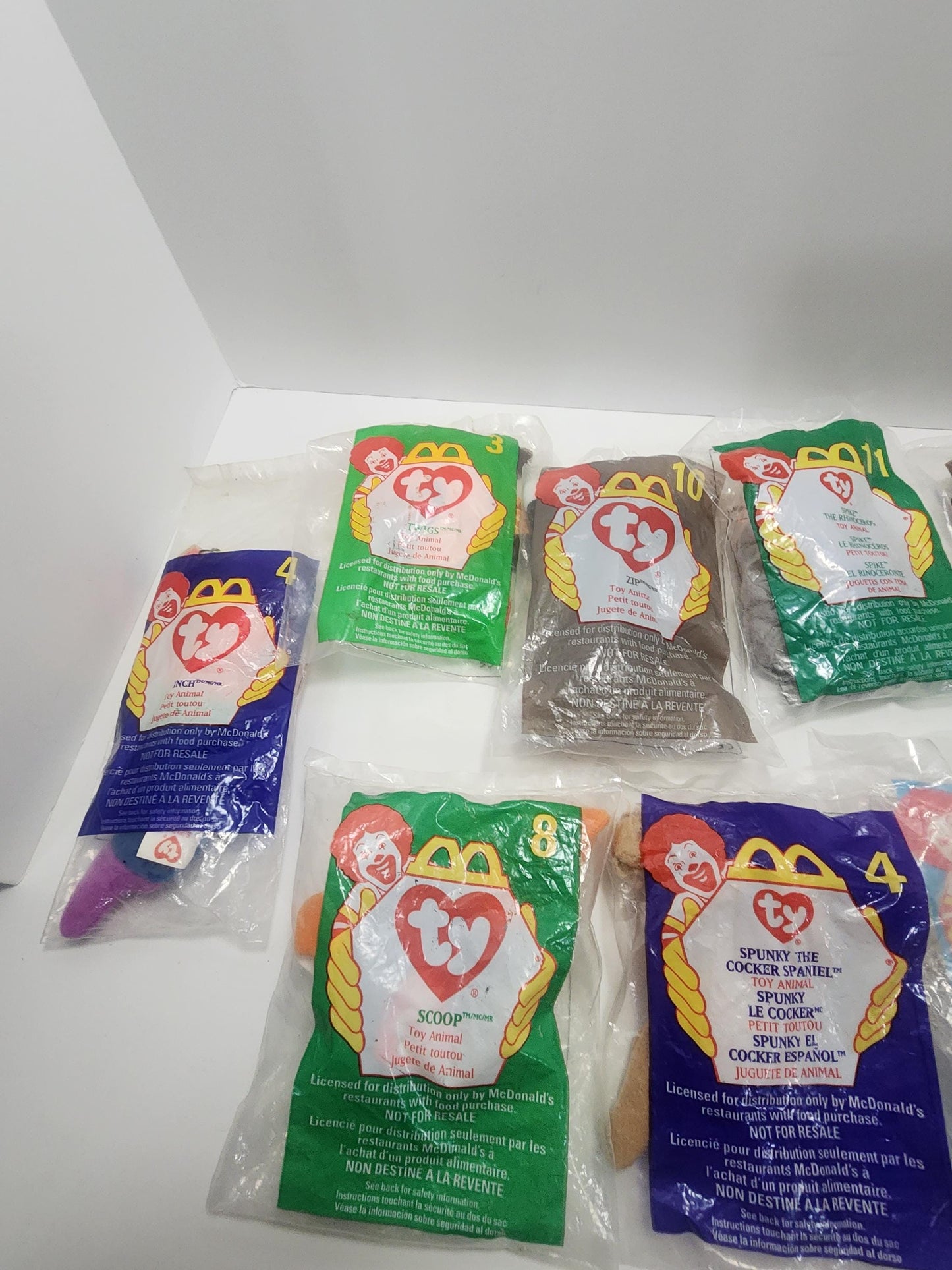 Ty Beanie Babies 1990s Vintage Happy Meal Toys LOT - Happy Meal Toys - Plushies - Beanie Babies - Ty - Ty Happy Happy Meal - Mcdonalds