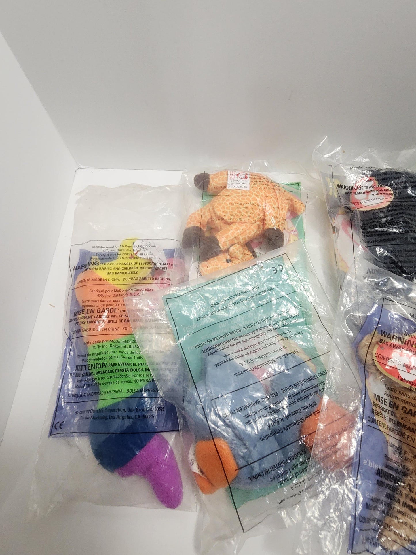 Ty Beanie Babies 1990s Vintage Happy Meal Toys LOT - Happy Meal Toys - Plushies - Beanie Babies - Ty - Ty Happy Happy Meal - Mcdonalds