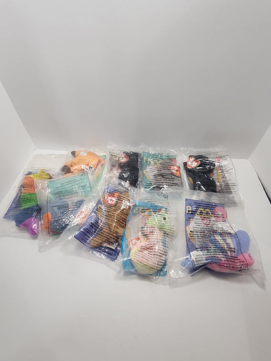 Ty Beanie Babies 1990s Vintage Happy Meal Toys LOT - Happy Meal Toys - Plushies - Beanie Babies - Ty - Ty Happy Happy Meal - Mcdonalds