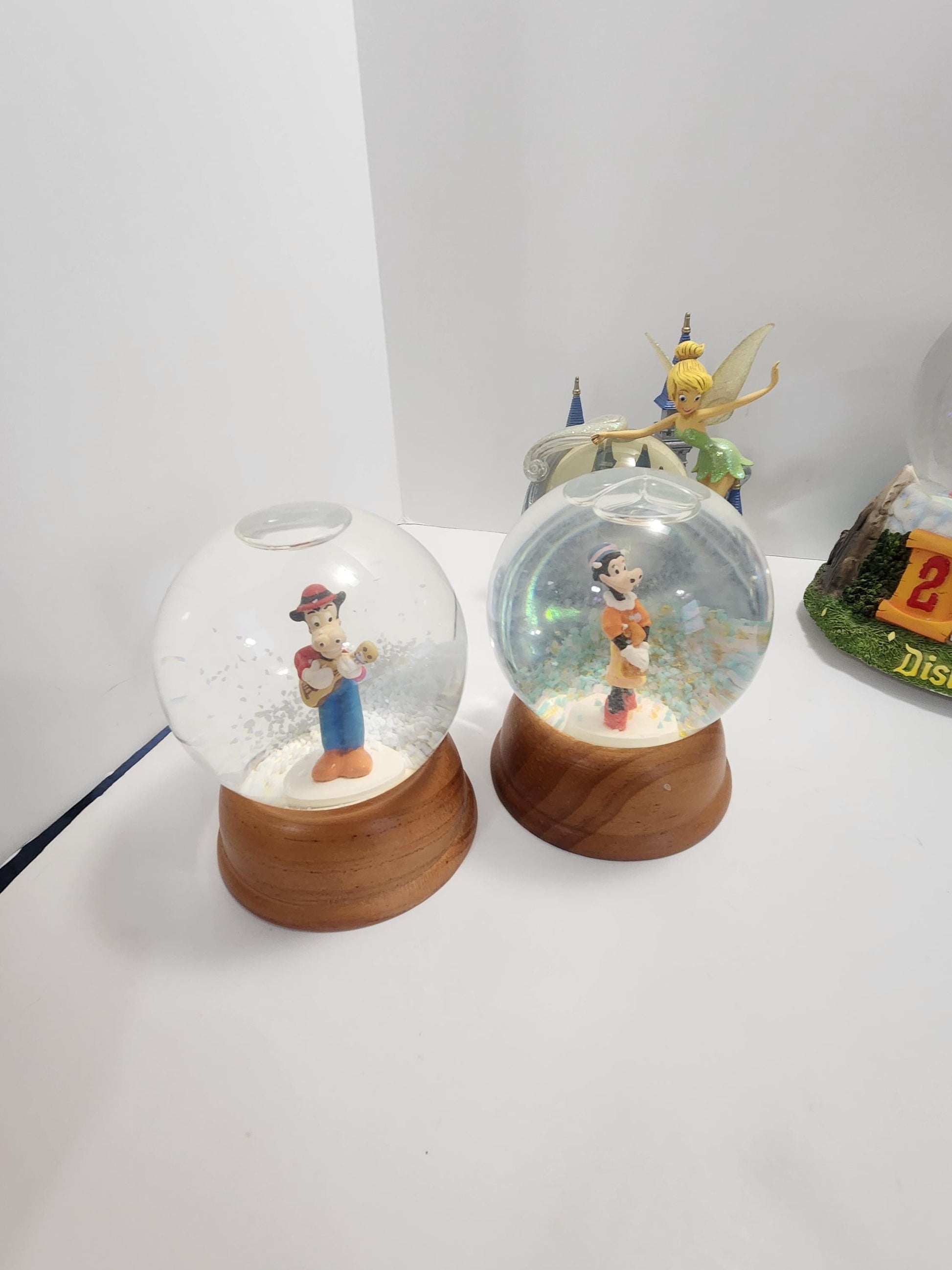 Walt Disney Vintage Snowglobes - Mickey Mouse - Music Boxes - Cinderella - Carabelle Cow - Horace Horsecollar - Vintage Disney - Sorcerer