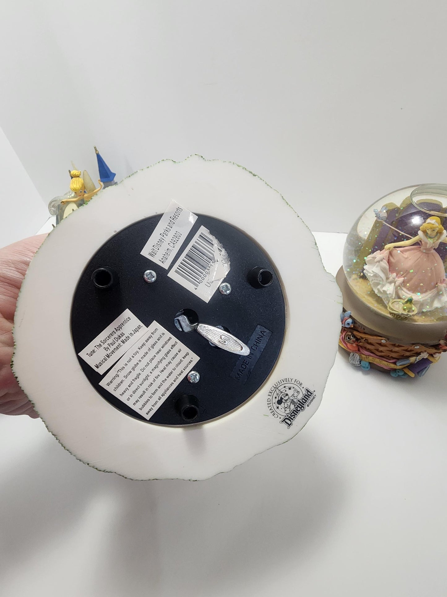 Walt Disney Vintage Snowglobes - Mickey Mouse - Music Boxes - Cinderella - Carabelle Cow - Horace Horsecollar - Vintage Disney - Sorcerer