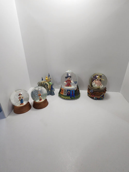 Walt Disney Vintage Snowglobes - Mickey Mouse - Music Boxes - Cinderella - Carabelle Cow - Horace Horsecollar - Vintage Disney - Sorcerer