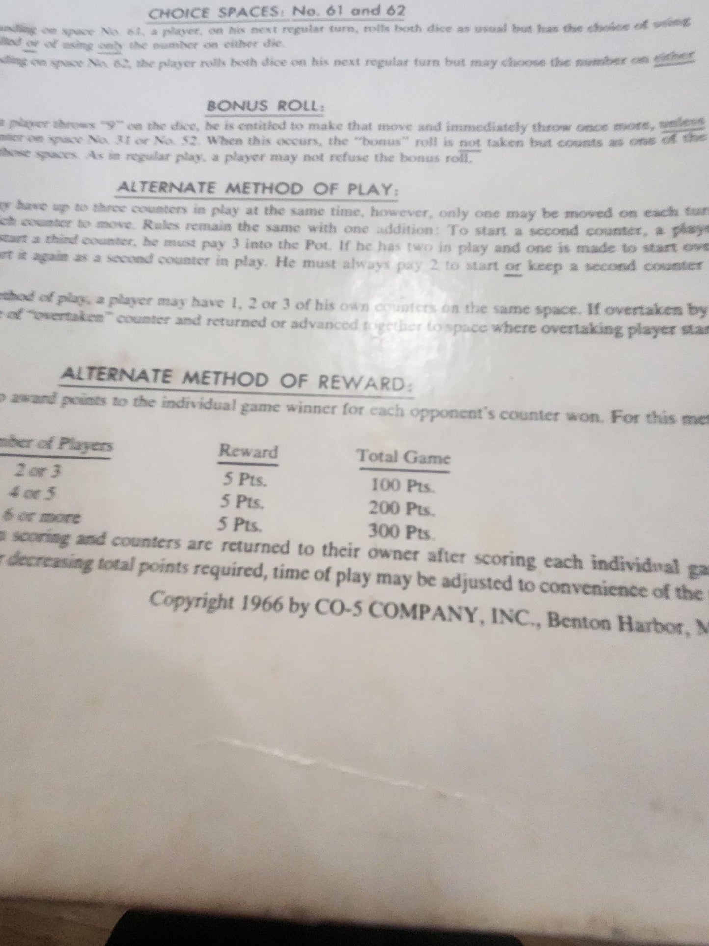 1966 Vintage Gooses Wild Board Game - Gooses Wild - Casino - Casino Games - Family Game Night - Board Games - Vintage Games