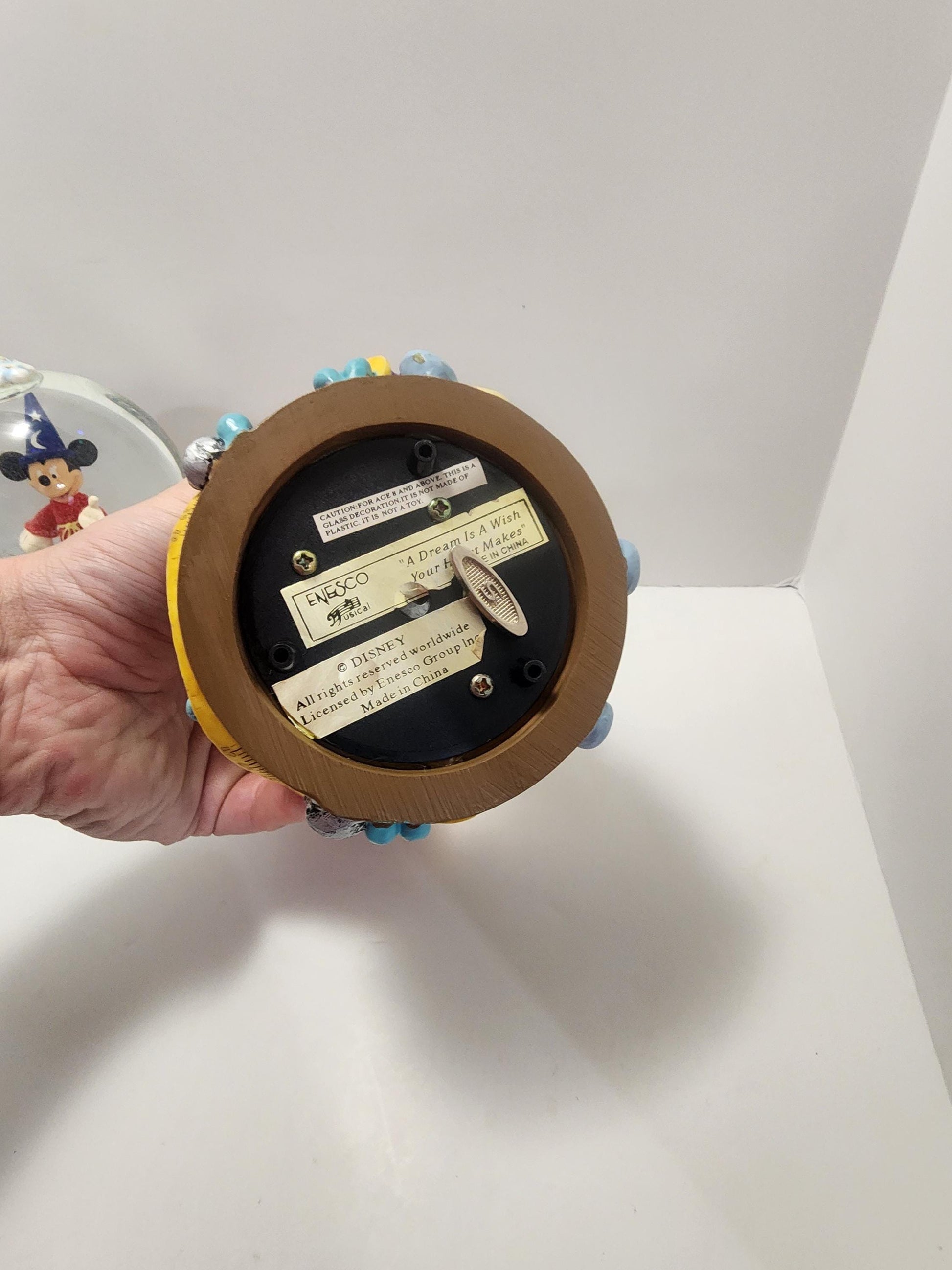 Walt Disney Vintage Snowglobes - Mickey Mouse - Music Boxes - Cinderella - Carabelle Cow - Horace Horsecollar - Vintage Disney - Sorcerer