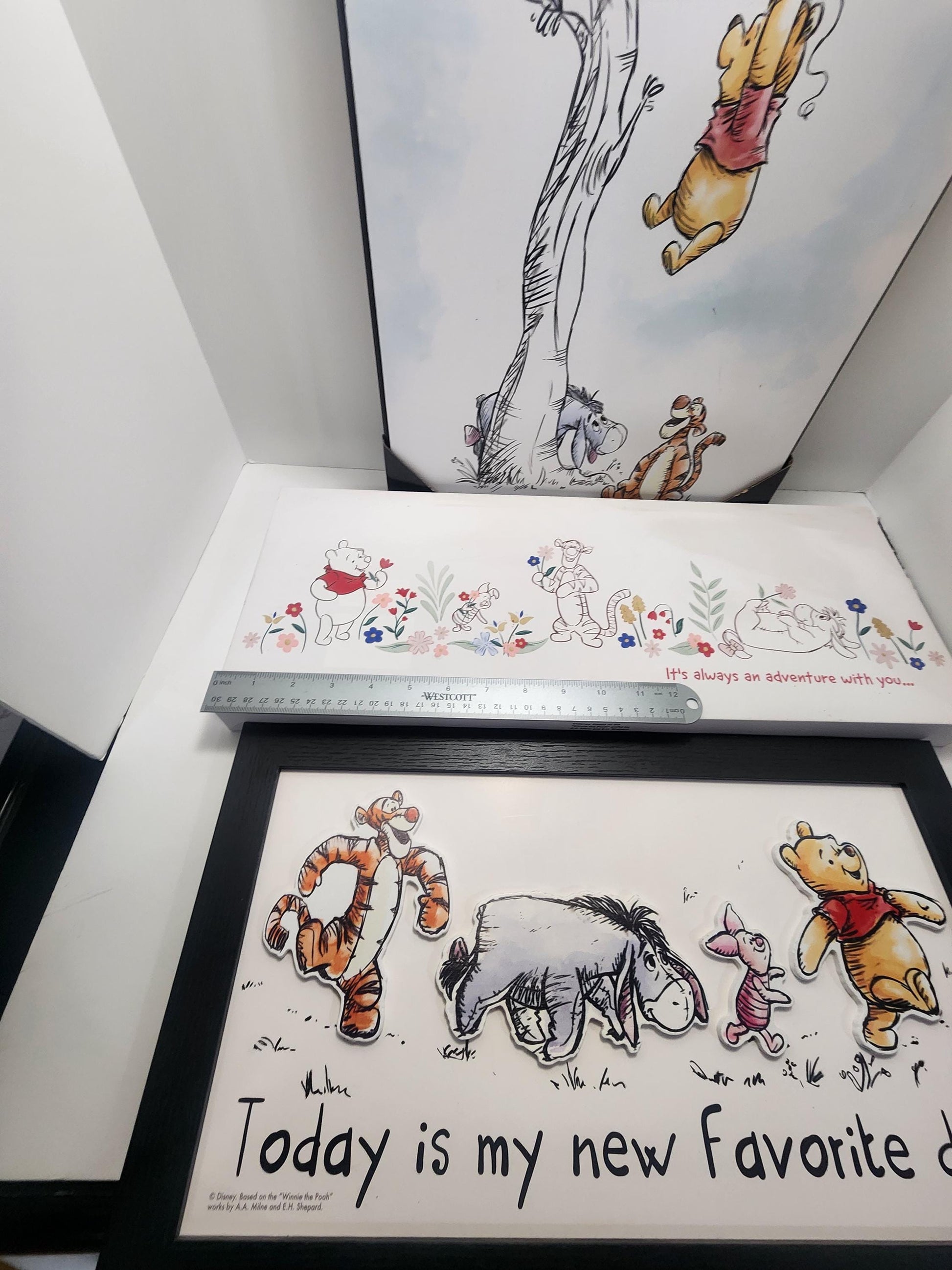 Winnie The Pooh Painting and Wall Hangings - Disney - Disney Decor - Winnie The Pooh - Winnie - Pooh Bear - Paintings - Tye Dye - Decor