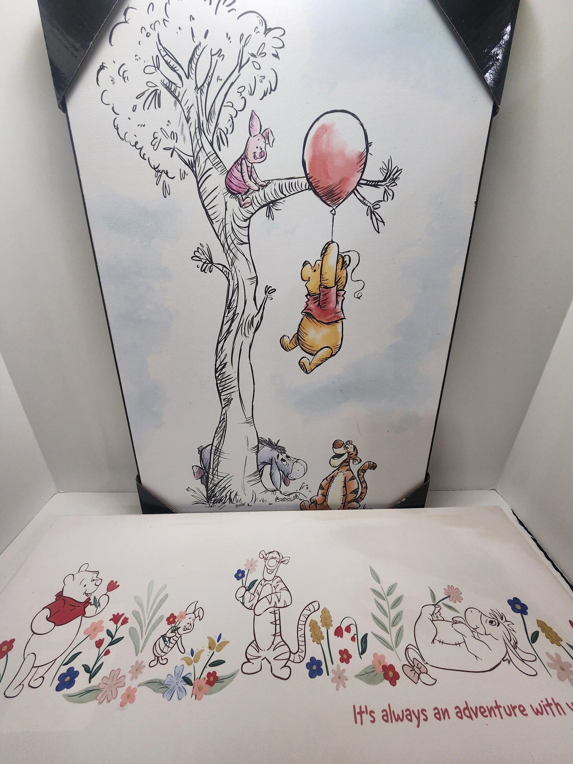 Winnie The Pooh Painting and Wall Hangings - Disney - Disney Decor - Winnie The Pooh - Winnie - Pooh Bear - Paintings - Tye Dye - Decor