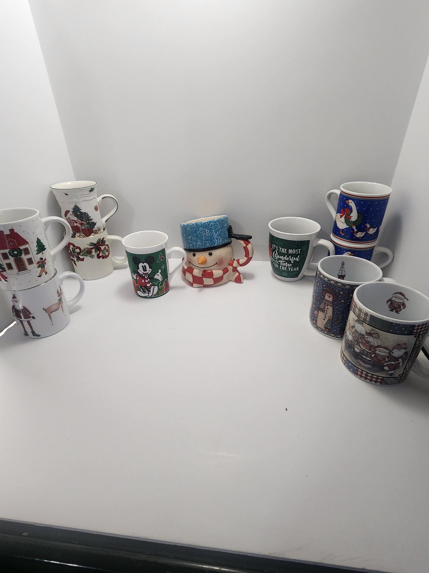 Christmas Mugs - Mugs - Coffee Mugs - Christmas Decor - Christmas - Snowman - Vintage Christmas