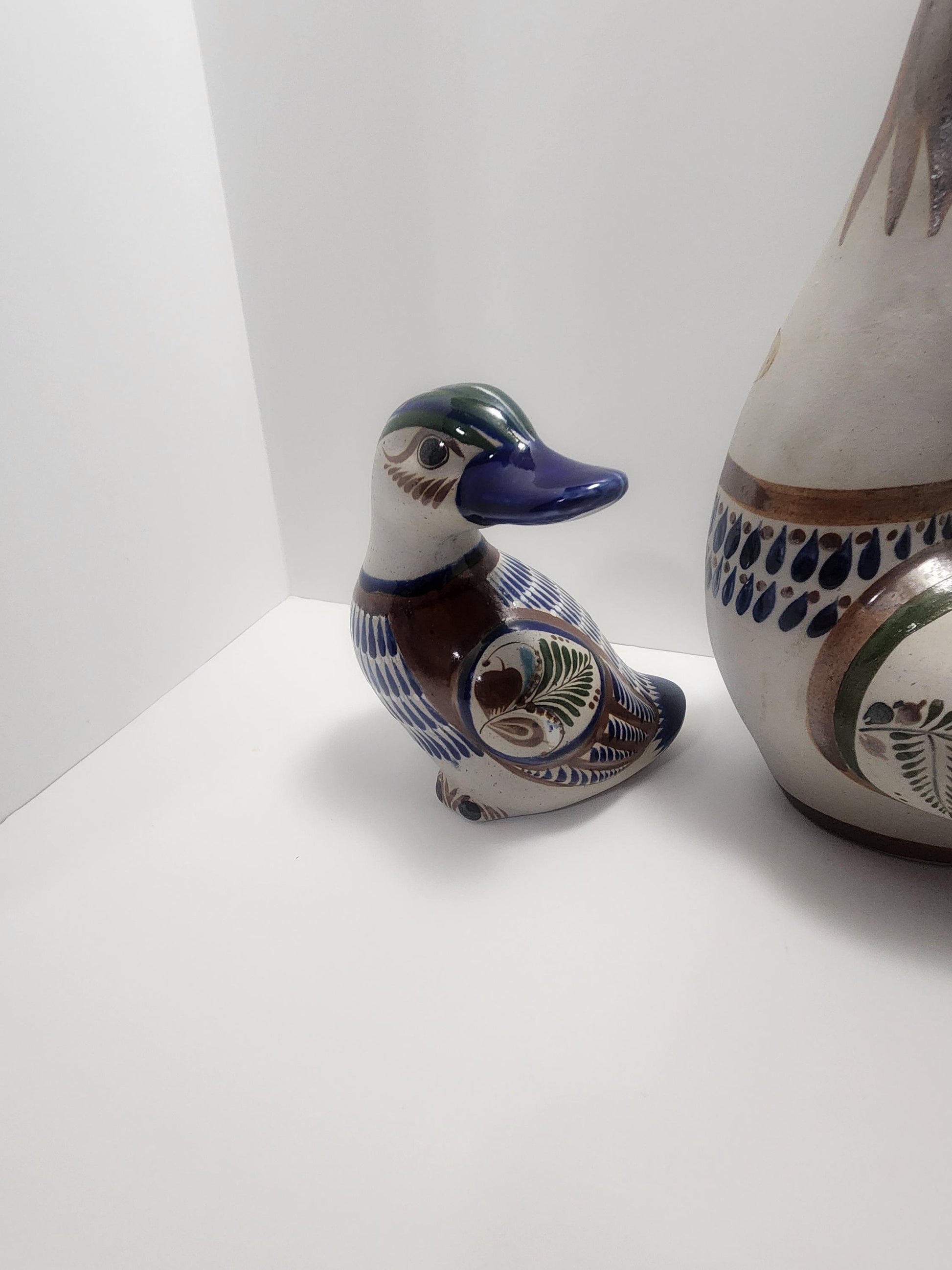 Vintage Nogales Mexican Pottery Folk Art Duck Birds - Pottery - Mexican - Mexican Pottery - Mexico - Ducks - Pottery Ducks - Hand Made