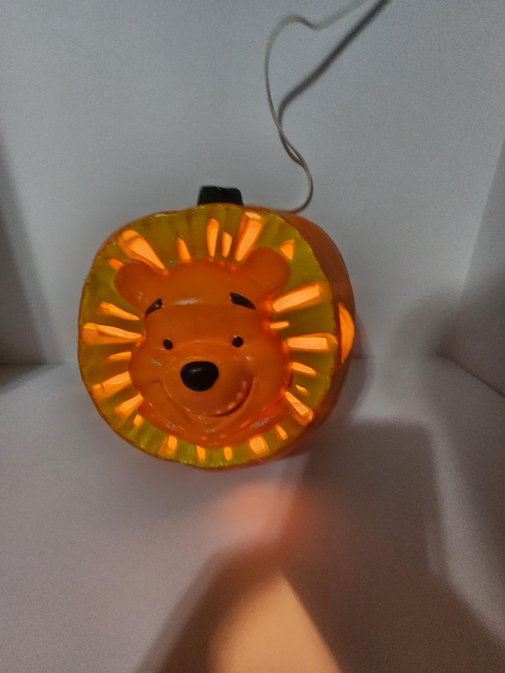 Disney 1999 Winnie The Pooh Vintage Light Up Pumpkin Jack O Latern - Halloween - Hallween Decor - Pumpkins - Jackolatern - Winnie The Pooh