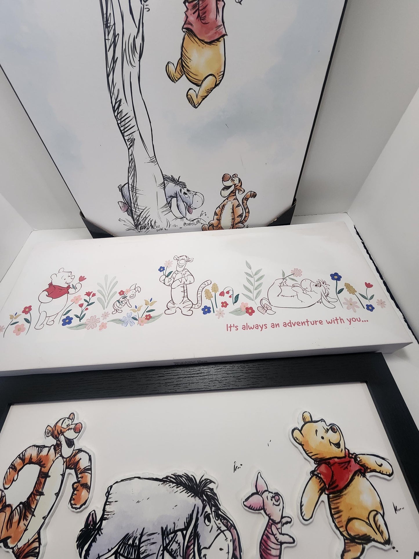 Winnie The Pooh Painting and Wall Hangings - Disney - Disney Decor - Winnie The Pooh - Winnie - Pooh Bear - Paintings - Tye Dye - Decor
