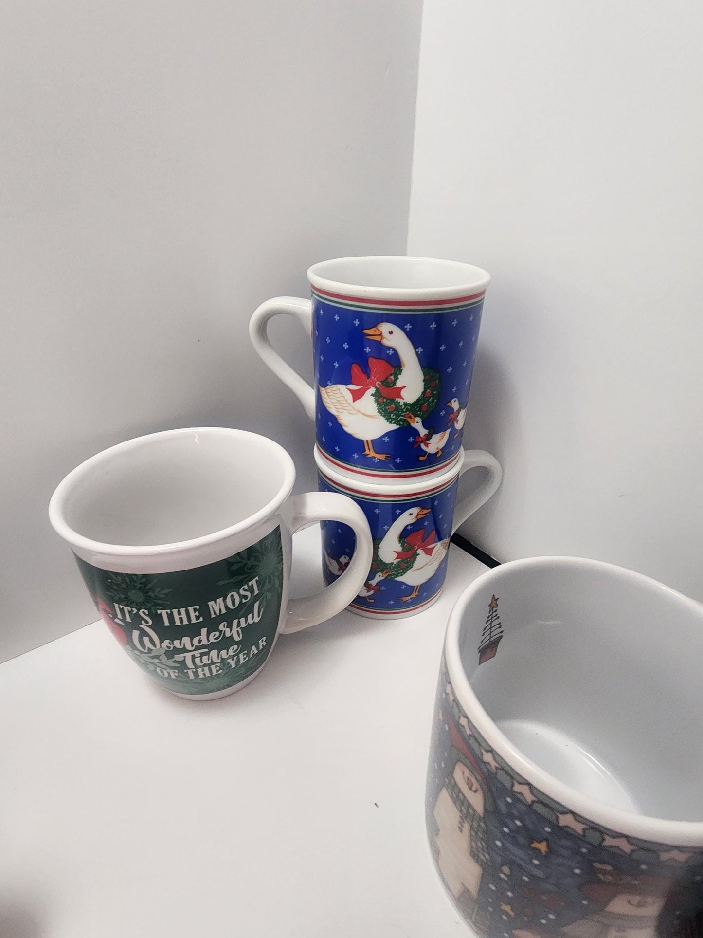 Christmas Mugs - Mugs - Coffee Mugs - Christmas Decor - Christmas - Snowman - Vintage Christmas