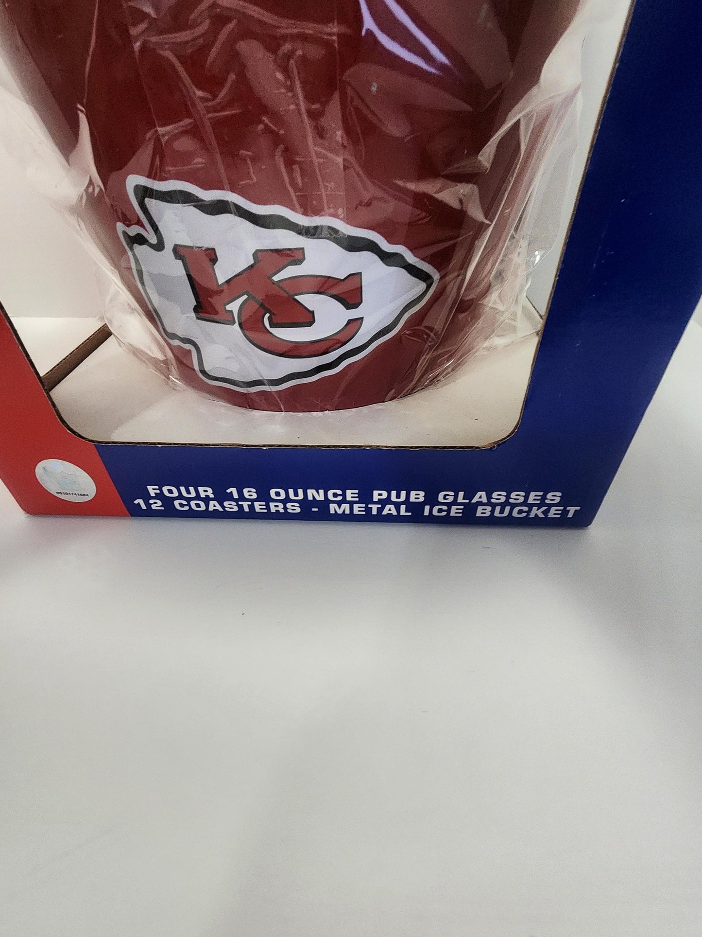 Kansas City Chiefs Limited Edition Ice Bucket With Glasses and Coasters - Ice Bucket - Tailgating - Kansas City Chiefs - Drink Glasses -NFL