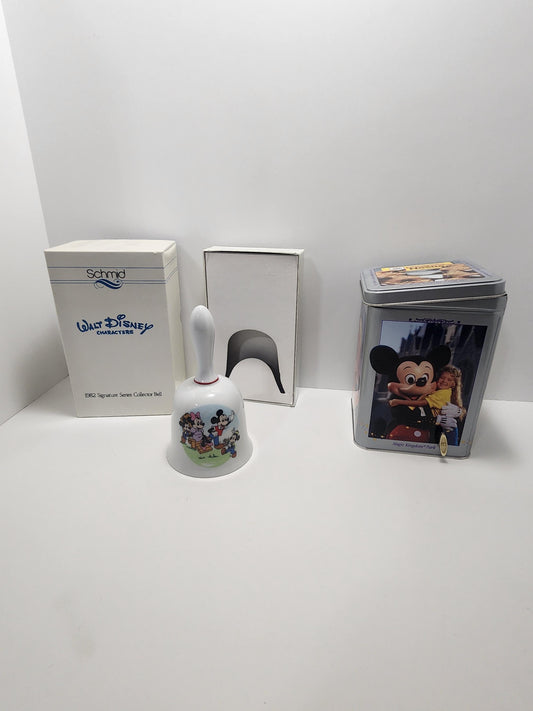 Disney World 1982 Signature Series Collectable Bell - Nestlé Walt Disney 25th Anniversary Musical Tin - Tins - Walt Disney - Disney World