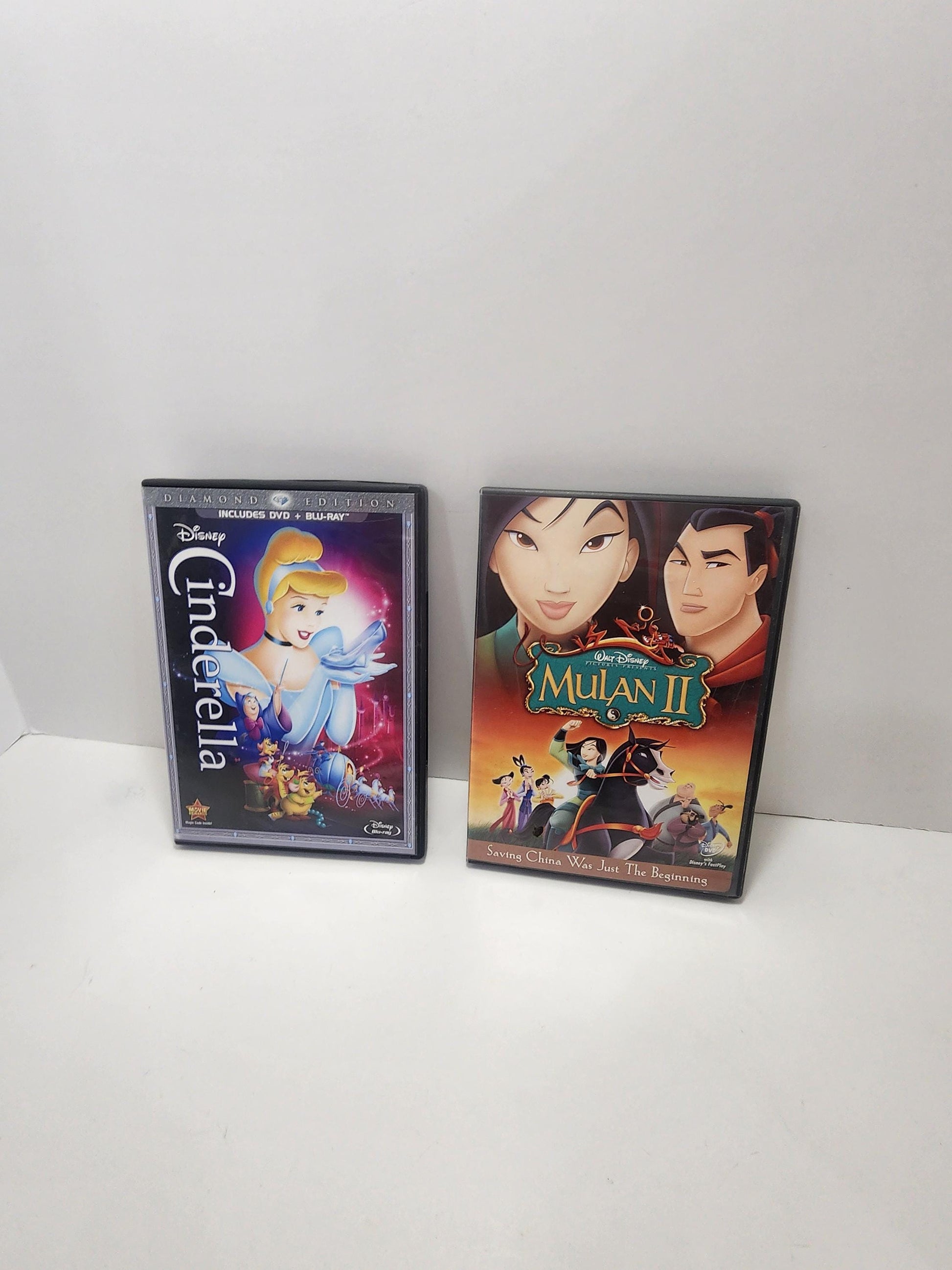Disney Movies - Dvds - Cinderella - Mulan 2 - Mulan - Vintage Disney - Disney Dvds