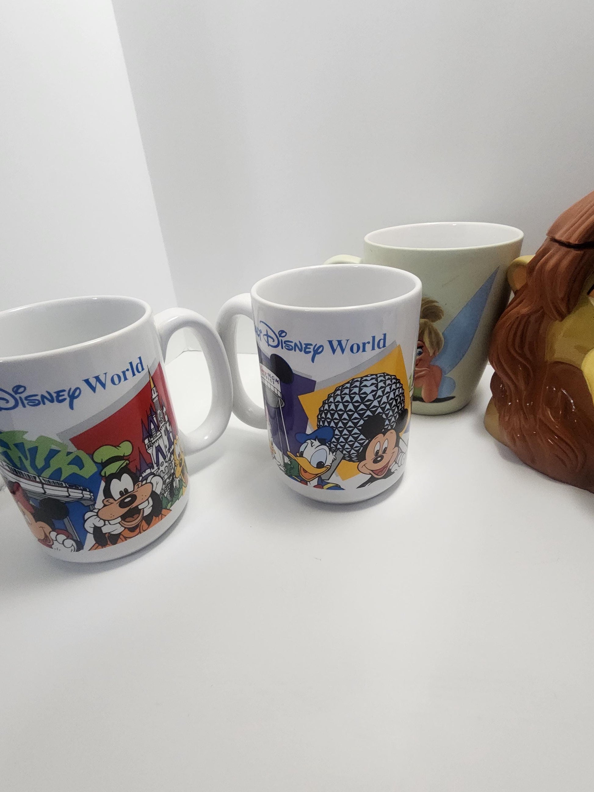 Disney Character Mugs - Mugs - Vintage Mugs - Disney On Ice - Lion King - Gift Mugs - Mickey Mouse - Beauty and the Beast