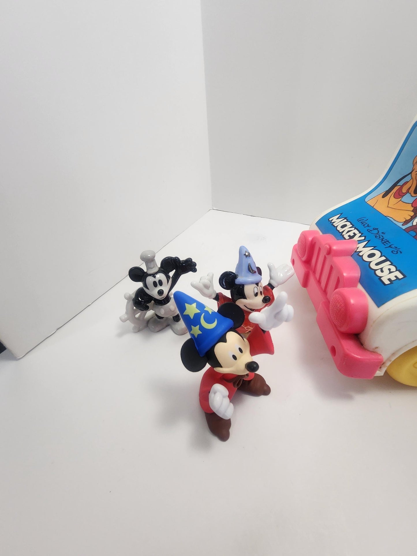 Mickey Mouse 1970s 1990s Toy Figure - Ice Cream Truck - Scrooge Mcduck - Walt Disney Toys - Vintage Toys - Disney Toys