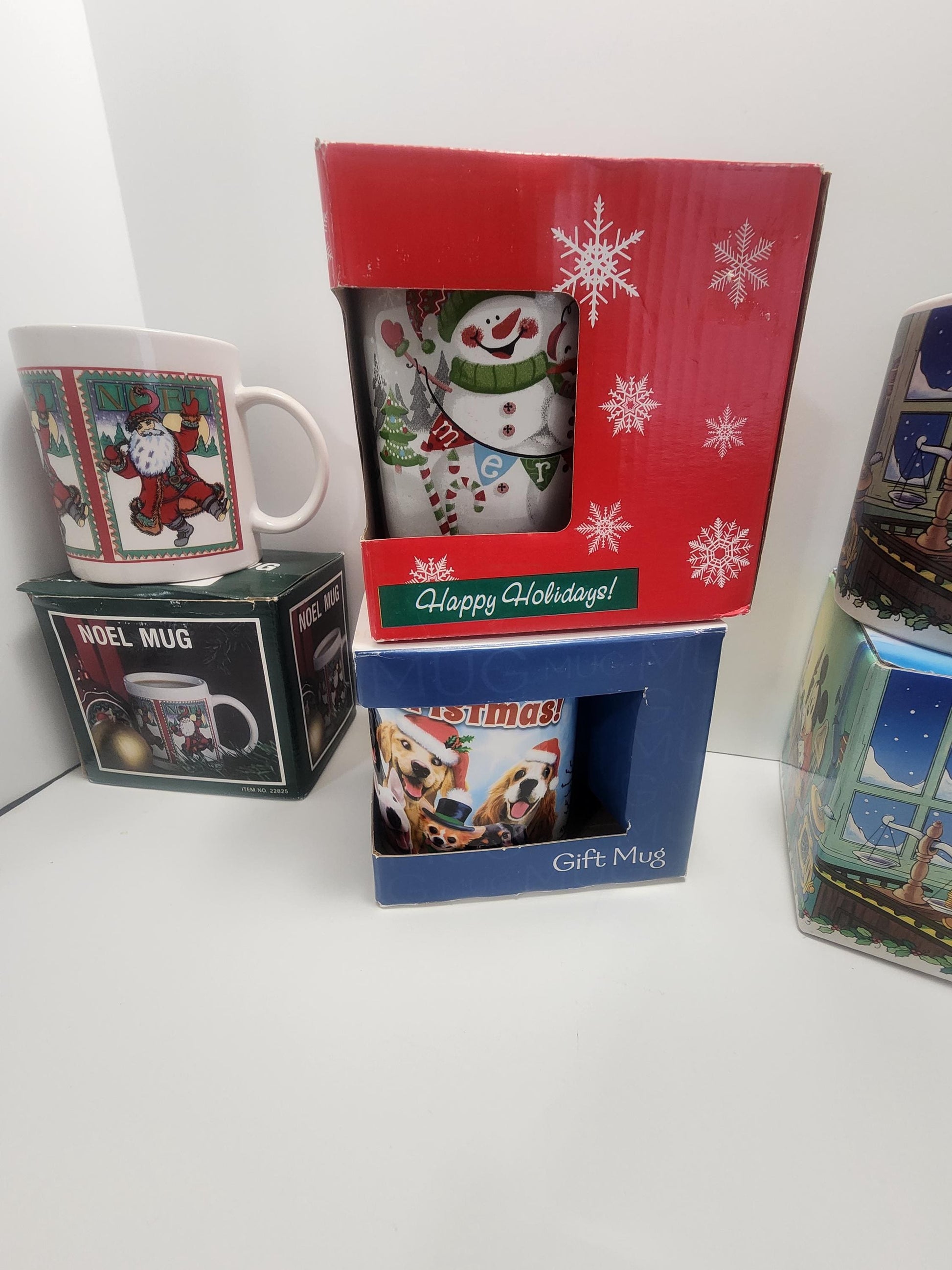 Christmas 1990s Vintage Mugs - Disney Christmas Carols Mugs - Scrouge Mcduck - Disney - Disney Mugs - Dogs - Noel - Mugs - Vintage Christmas