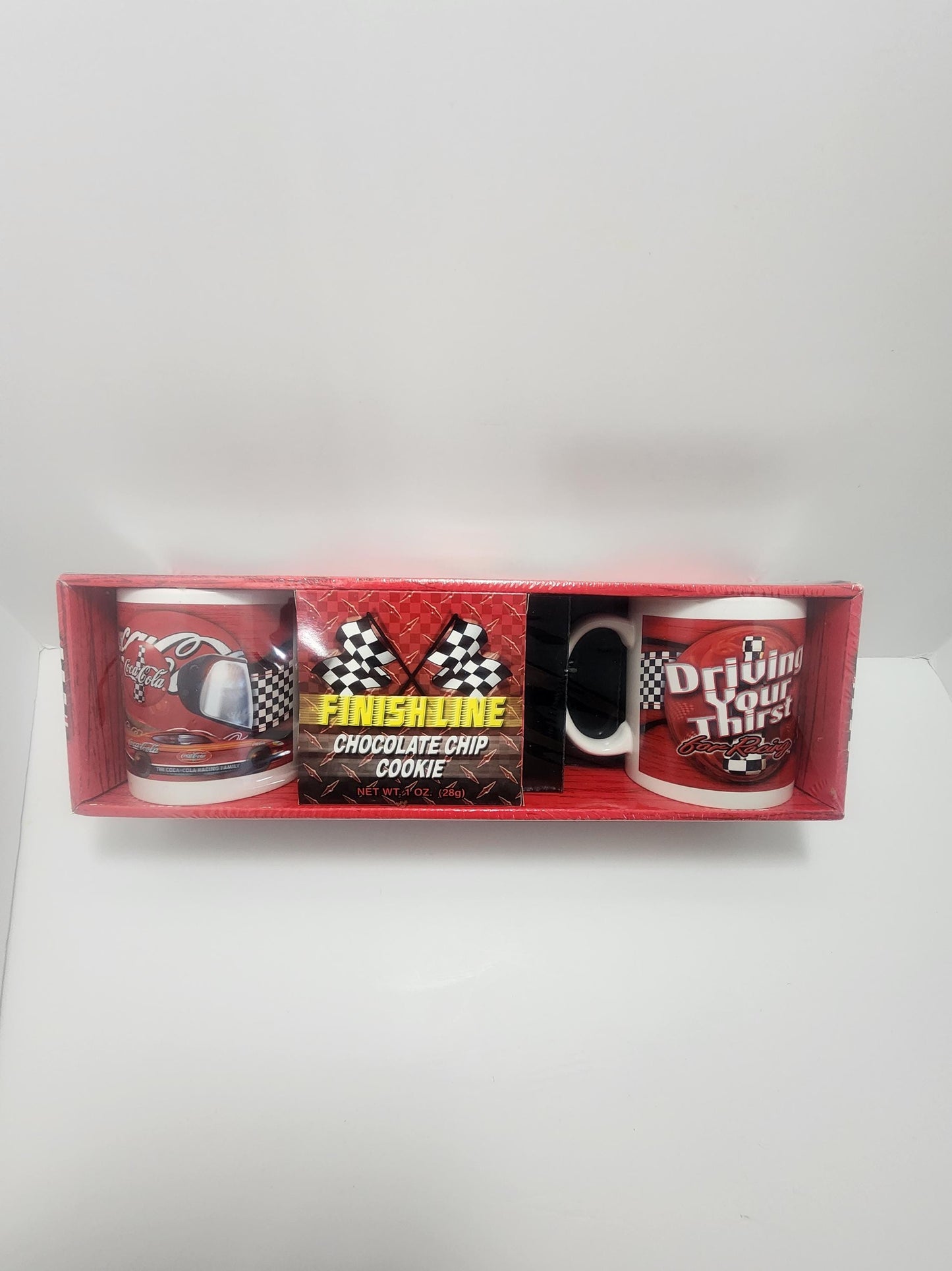 Coca Cola Nascar 2 Mug Gift Set Chocolate Chip Cookies New In Box - Nascar - Gift Set - Mugs - Coffe Mugs - Coca Cola - Coke