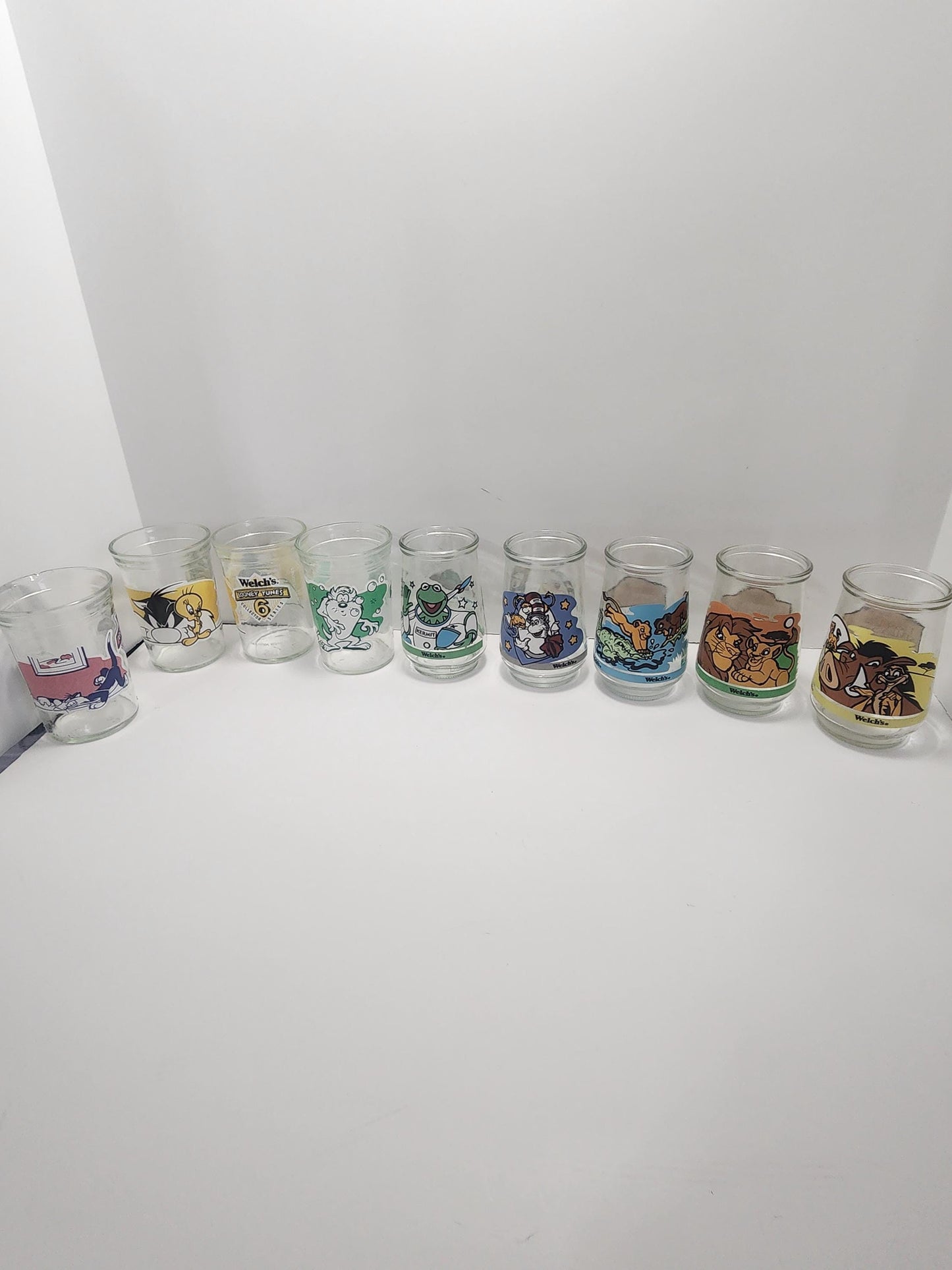 Welchs Jelly Jars - Muppets - The Lion King - Looney Tunes - Dr Seuss - Character Glasses - Collectable Glass - Muppets In Space