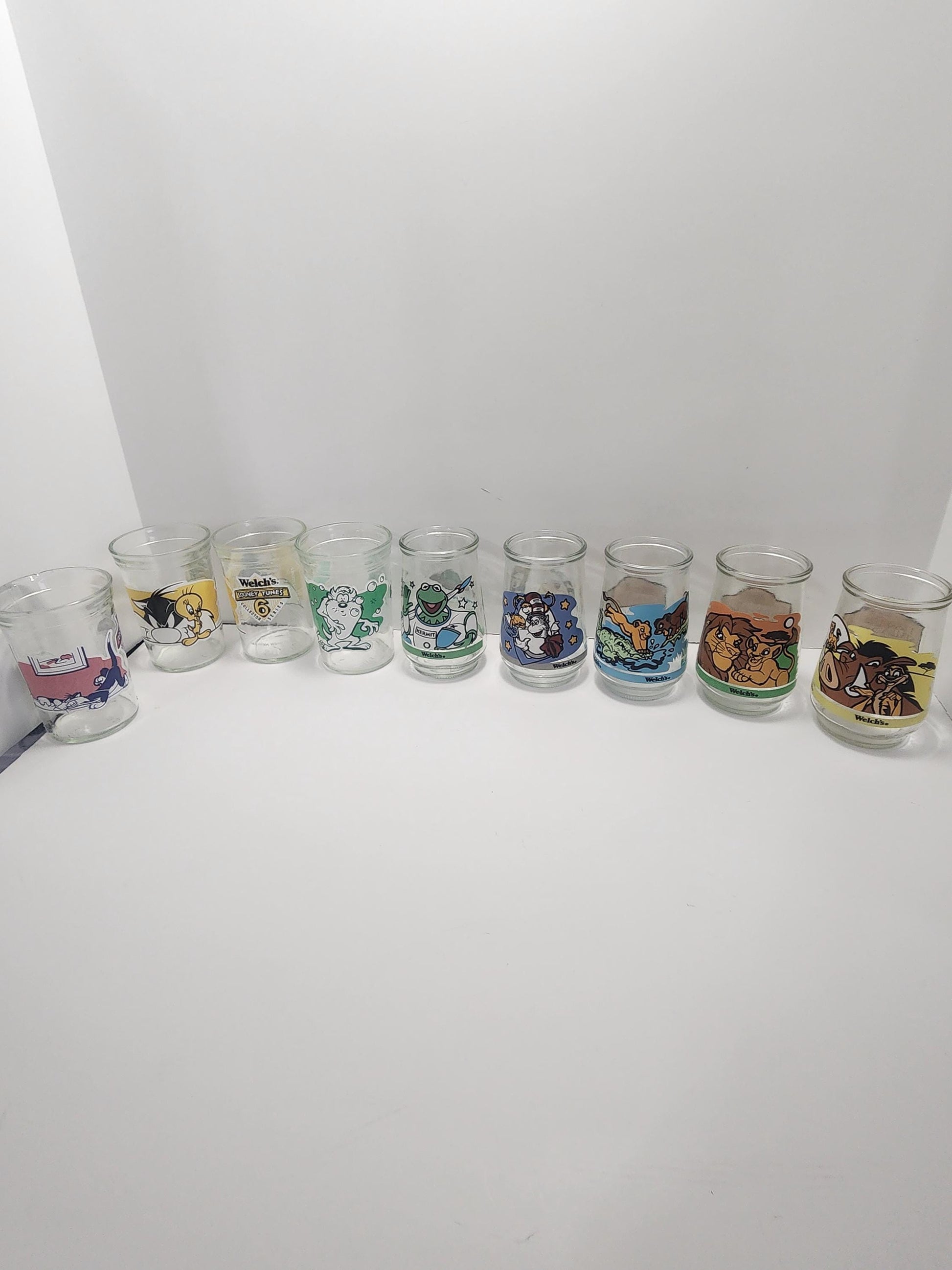 Welchs Jelly Jars - Muppets - The Lion King - Looney Tunes - Dr Seuss - Character Glasses - Collectable Glass - Muppets In Space