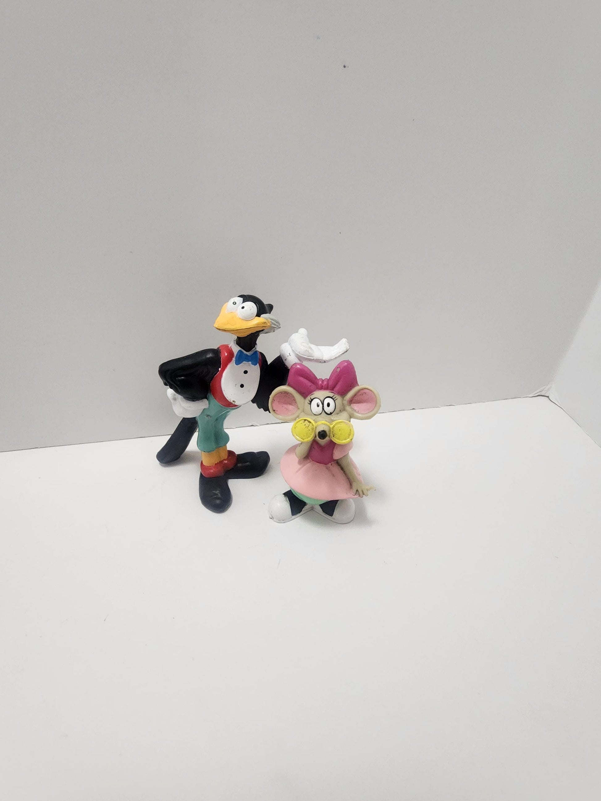 Rock A Doodle 1992 Vintage Goldcrest Animation Pvc Magpie and Peelers - Mouse - Pvc Toys - Vintage Toys - Rock A Doodle - Dairy Queen Toys