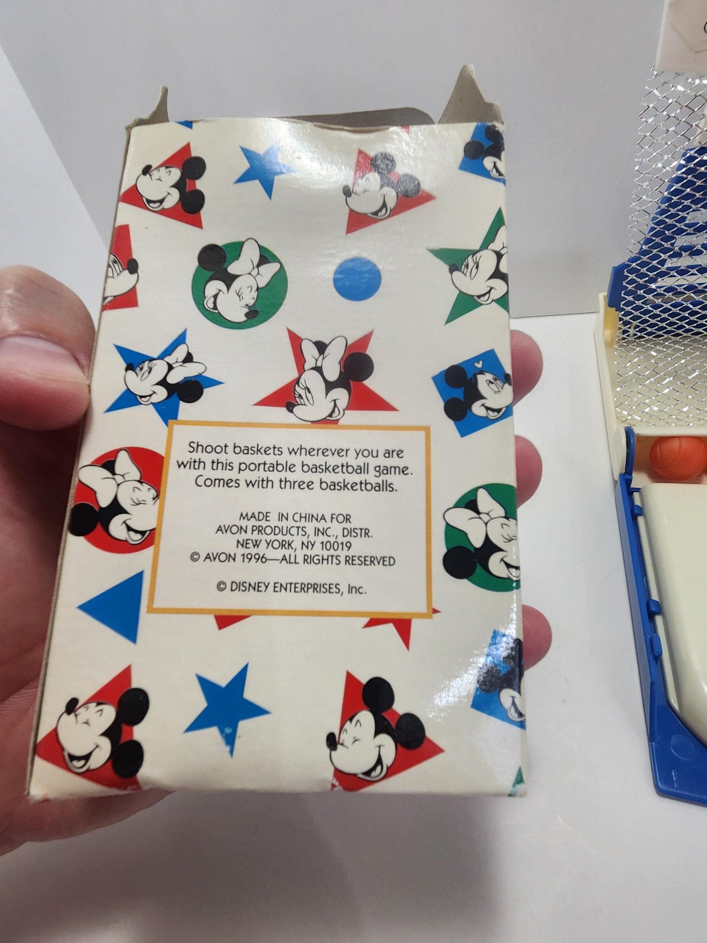 Mickey Mouse 1996 Avon Portable Basketball Game - Avon - Games - Pocket Games - Vintage Games - Basketball - Mickey Mouse