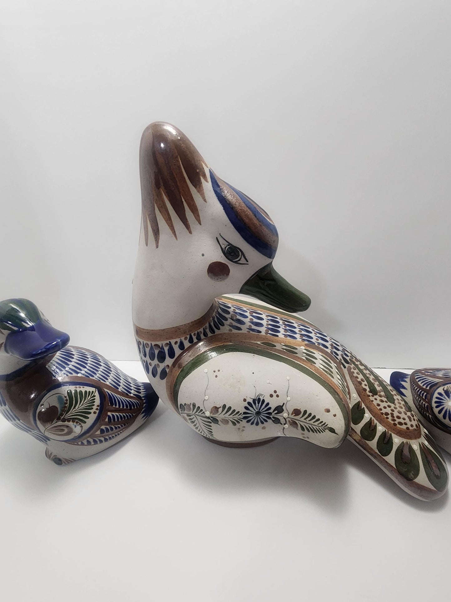Vintage Nogales Mexican Pottery Folk Art Duck Birds - Pottery - Mexican - Mexican Pottery - Mexico - Ducks - Pottery Ducks - Hand Made