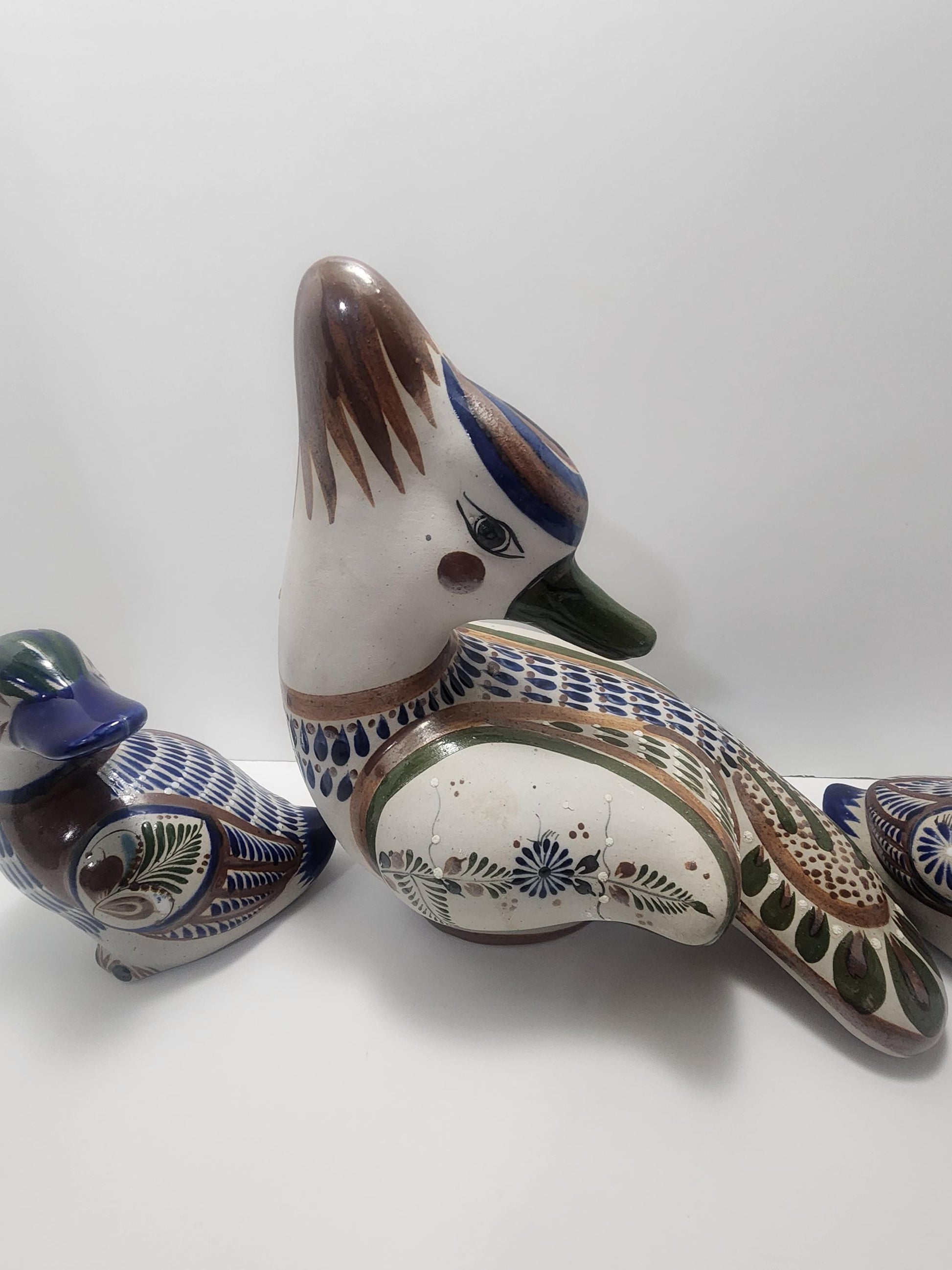 Vintage Nogales Mexican Pottery Folk Art Duck Birds - Pottery - Mexican - Mexican Pottery - Mexico - Ducks - Pottery Ducks - Hand Made