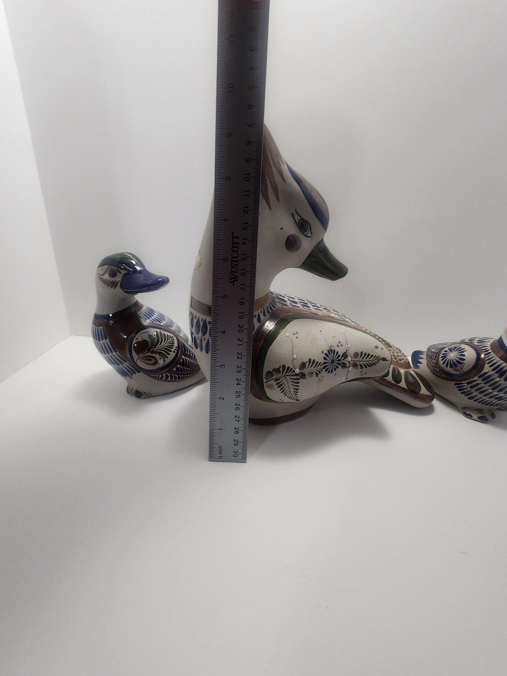 Vintage Nogales Mexican Pottery Folk Art Duck Birds - Pottery - Mexican - Mexican Pottery - Mexico - Ducks - Pottery Ducks - Hand Made