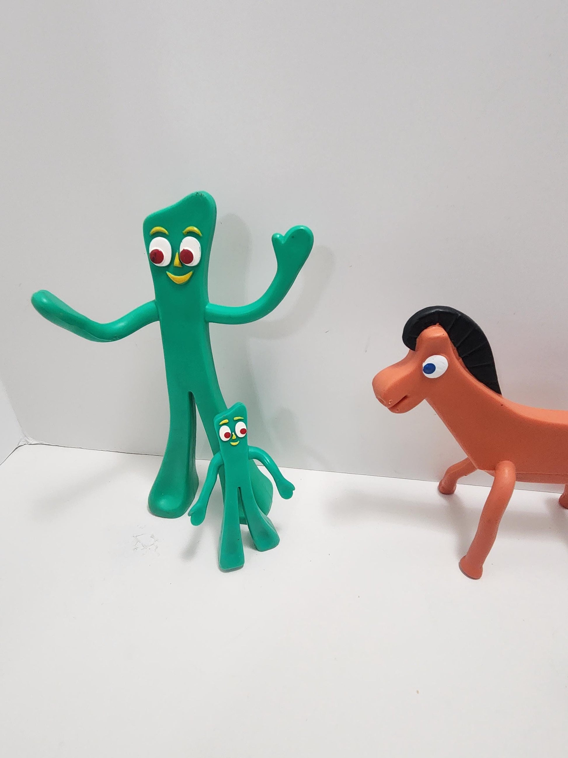 Gumby and Pokey Vintage 1980 1990 Action Figures - Gumby- Pokey - Vintage Toys - 1980s - 1990s