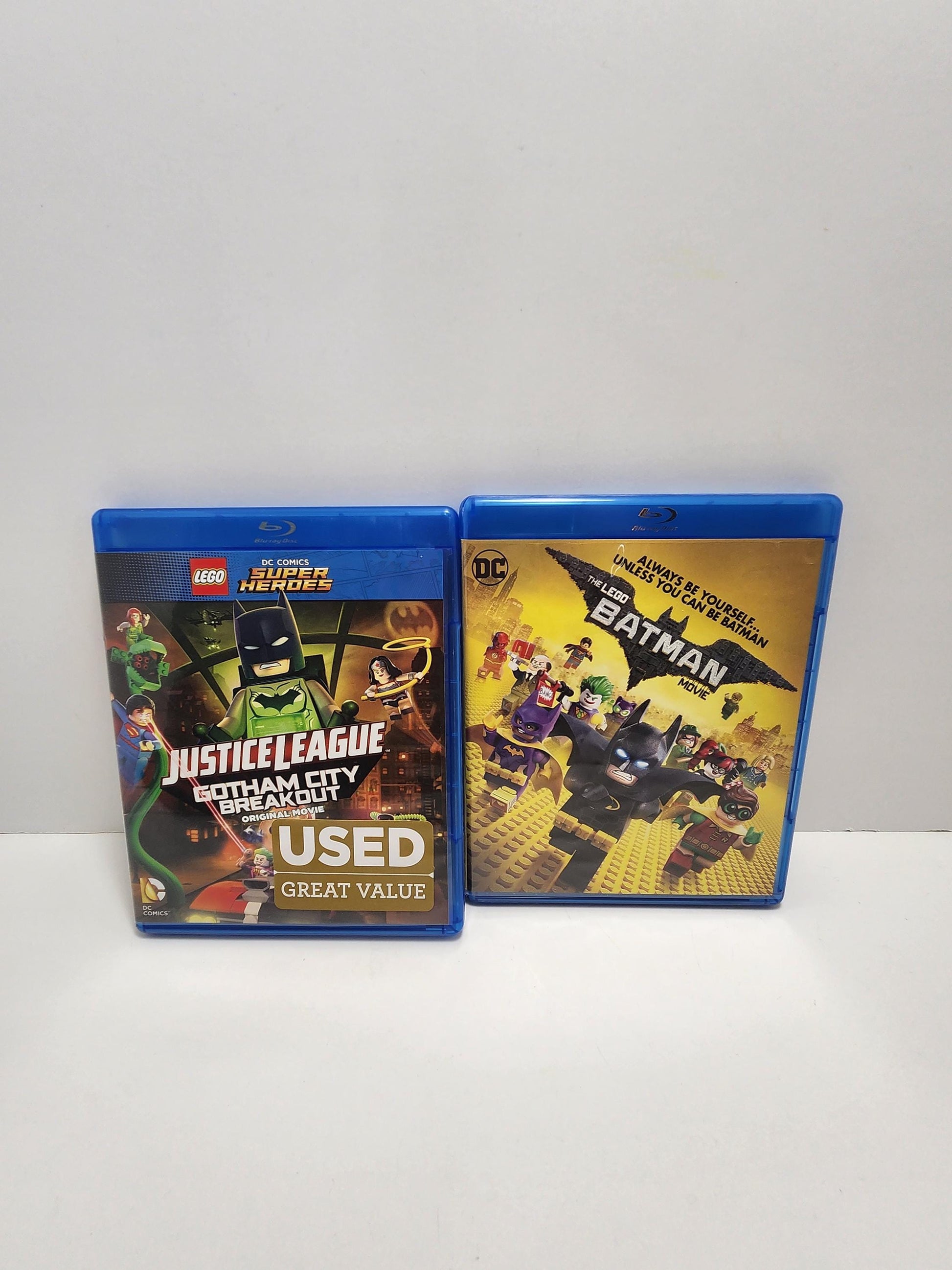 Dc Batman and Justice League Lego Bluray Movies Lot of 2 - Blueray - Dvds - Movies - Batman - DC- Justice League - Lego - Lego Movies