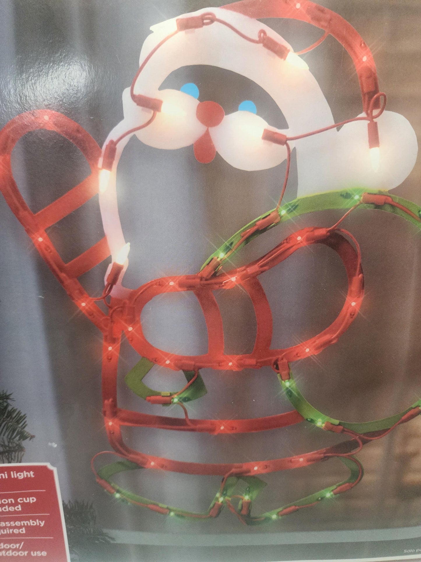 Christmas Santa Light with Penguin Decor - Christmas - Christmas Lights - Santa - Santa Lights - Christmas - Christmas Decor - Penguins