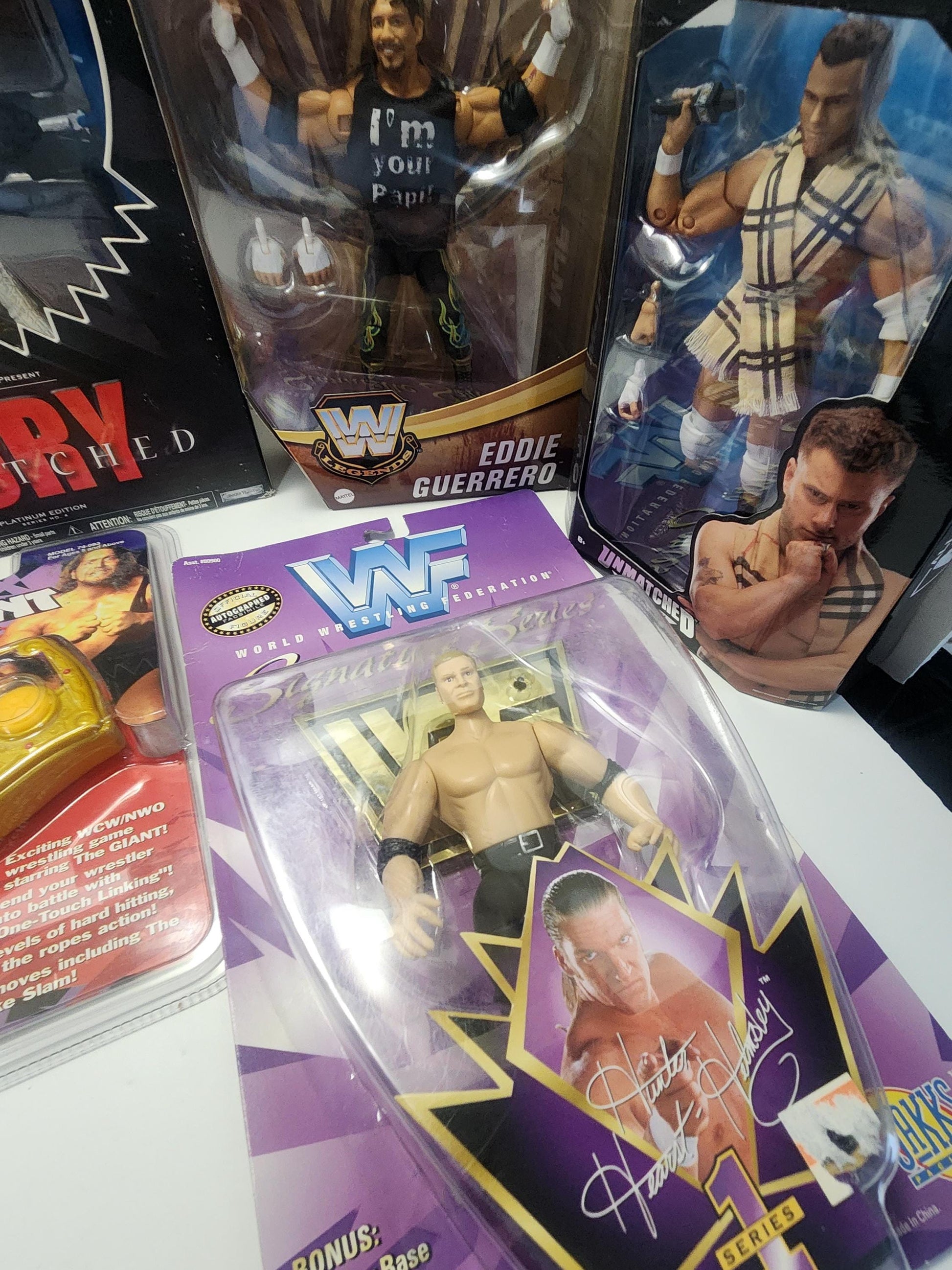 WWF Wrestling Figures And Memorbilla - WWE- WCW - Action Figures - Wrestling Figures - Mr Perfect - Ric Flair - Electronic Games