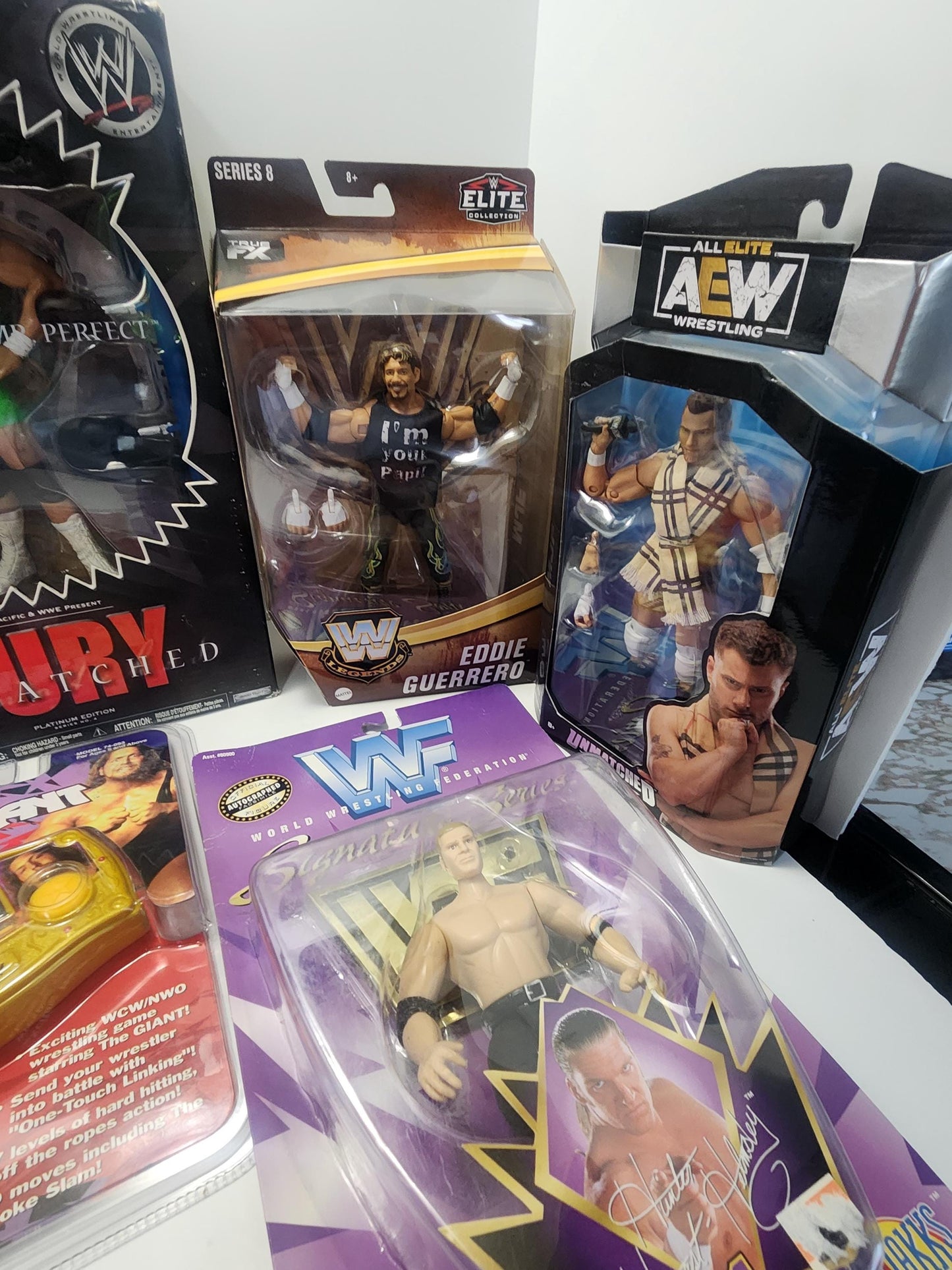 WWF Wrestling Figures And Memorbilla - WWE- WCW - Action Figures - Wrestling Figures - Mr Perfect - Ric Flair - Electronic Games