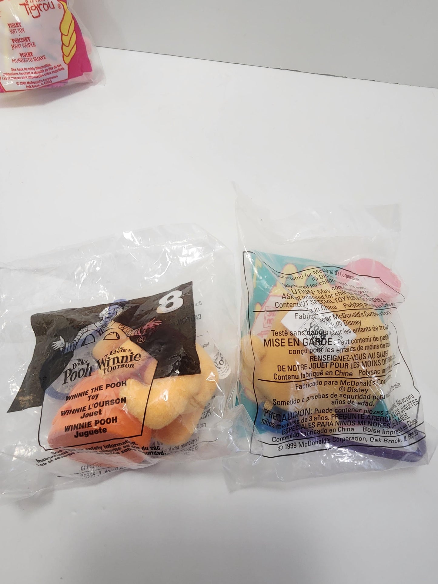 Winnie The Pooh Vintage Mcdonalds Happy Meal Toys - Plush - Winnie The Pooh Plush - Winnie The Pooh Toys - Happy Meal Toys - Vintage Toys