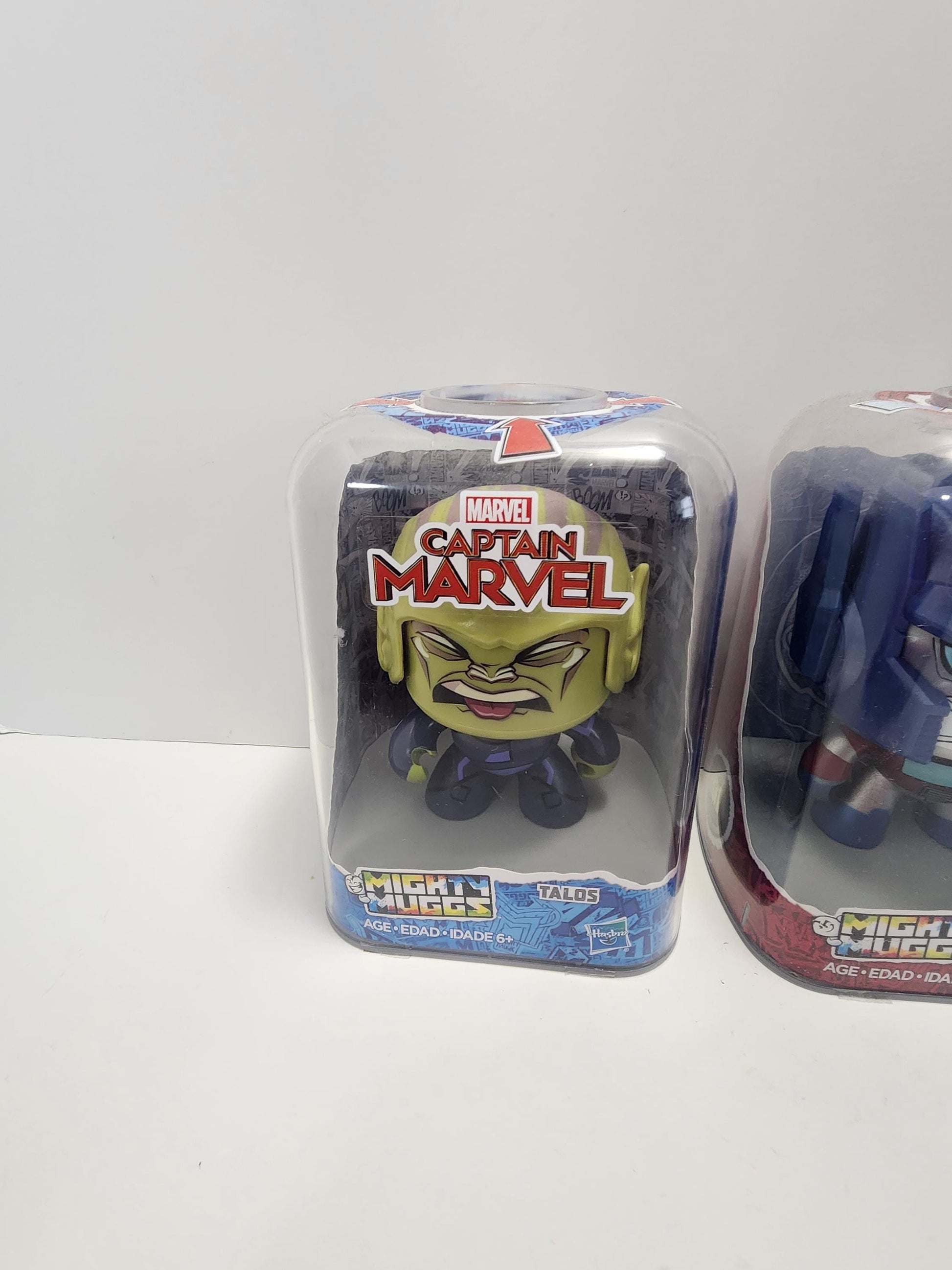 Mighty Mugs Action Figure Collectables - Transformers - Captain Marvel - Talos - Bumblebee - Optimus Prime - Collectables