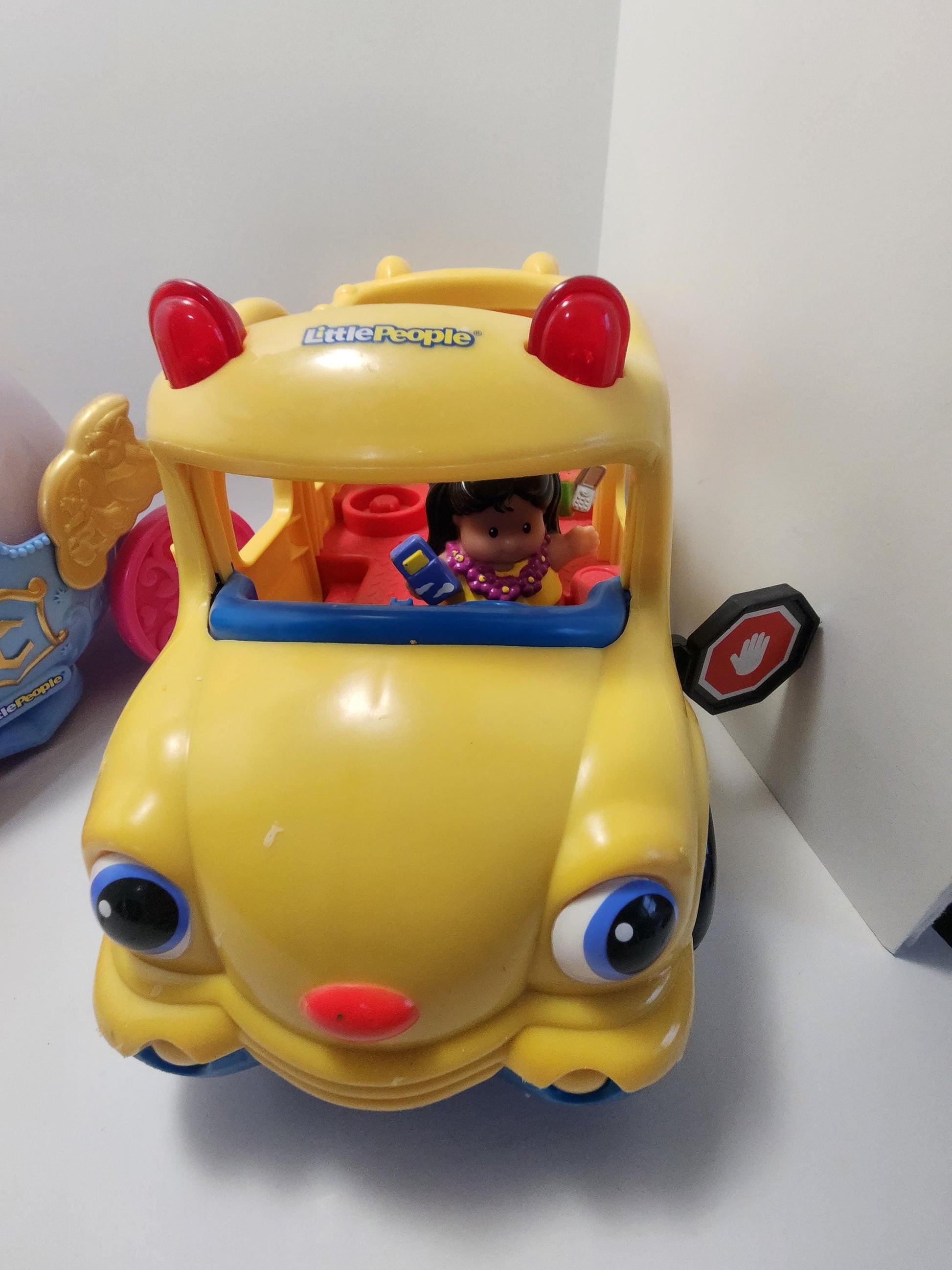 Fisher Price and Mattel Little People School Bus and Cinderella Playsets - Playsets - Fisher Price - Fisher Price Toys - Cinderella