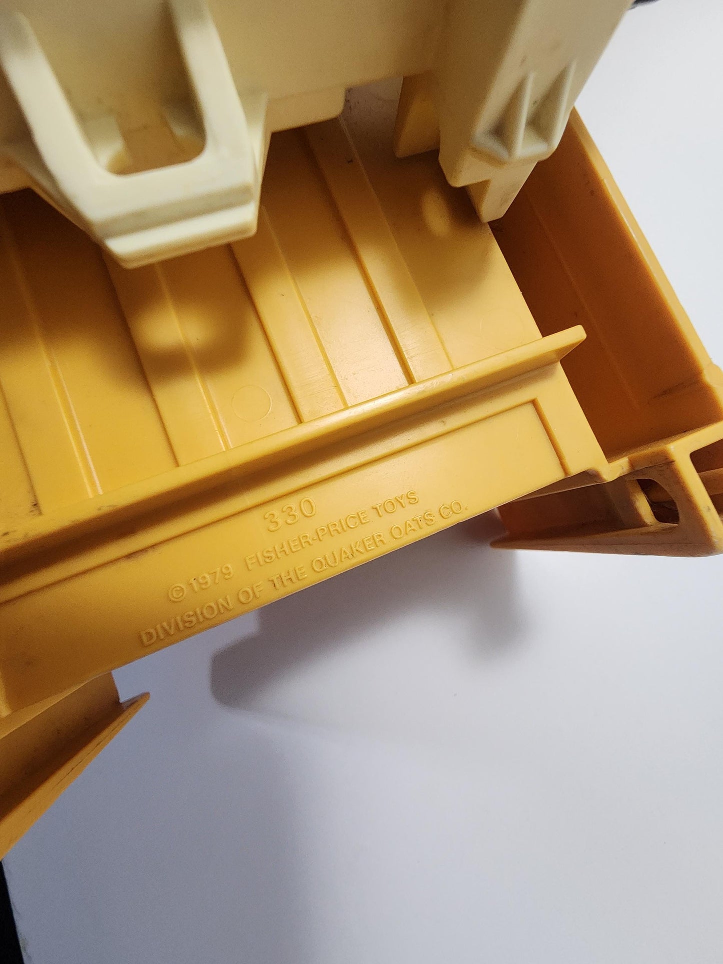 Fisher Price 1970s Husky Helpers Vehicles and Figures - Husky Helpers - 1970s - Fisher Price Toys - Flatbed Truck - Rodeo Truck